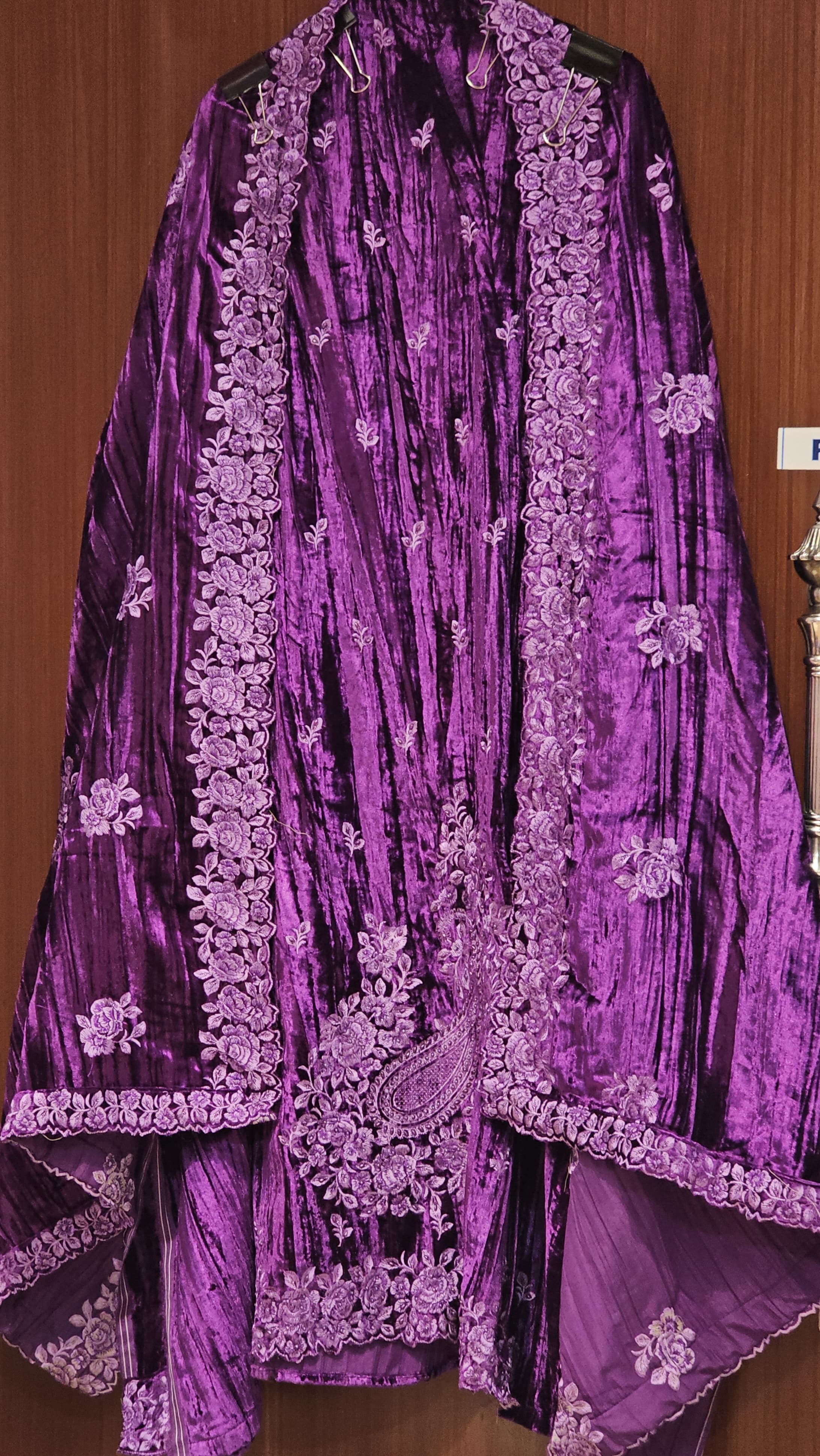 Viral Parsi Embroidery - Velvet Edition with bottom work