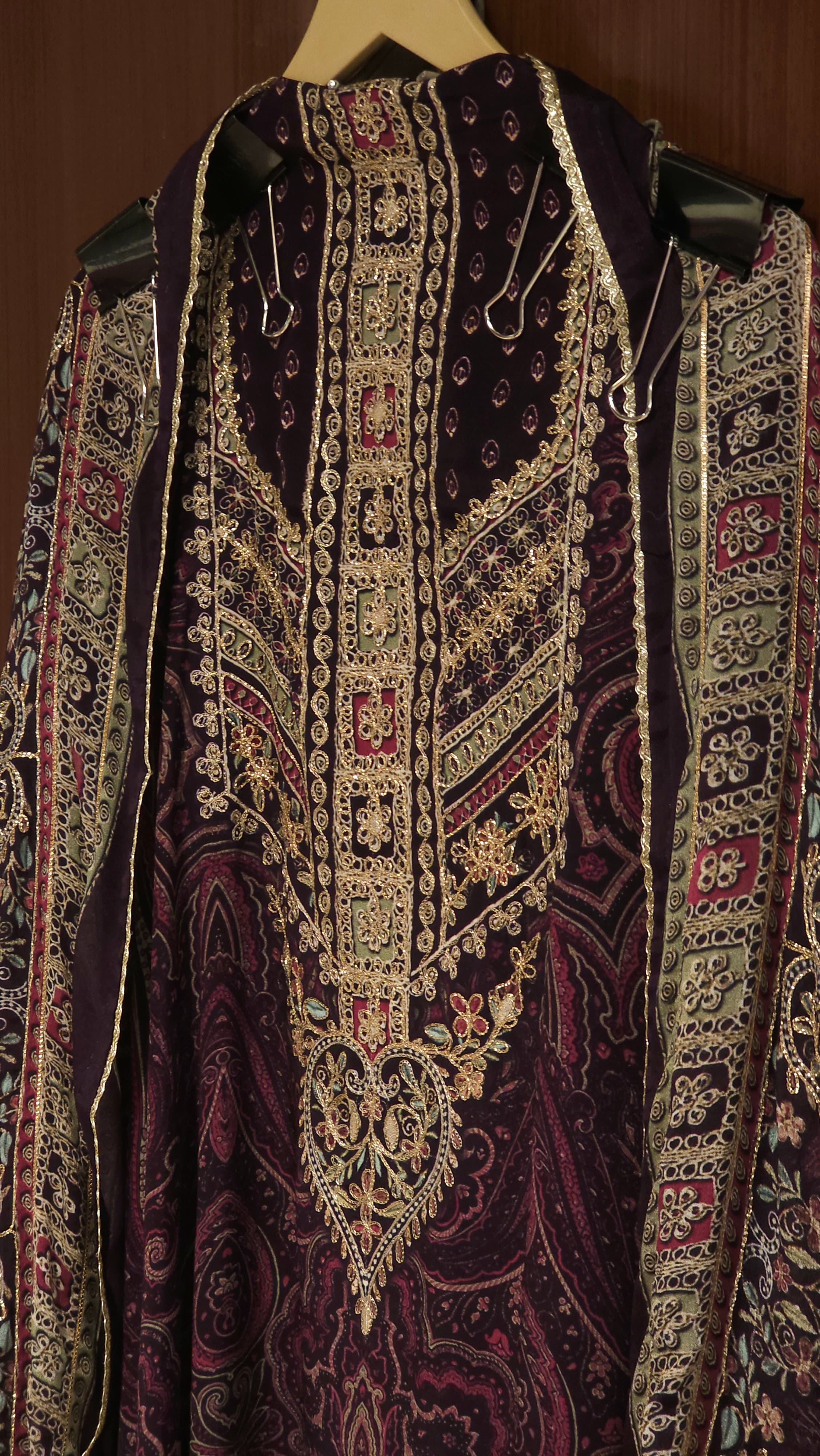 The Royal Kashmiri -Pure Crepe Embroidery Suit