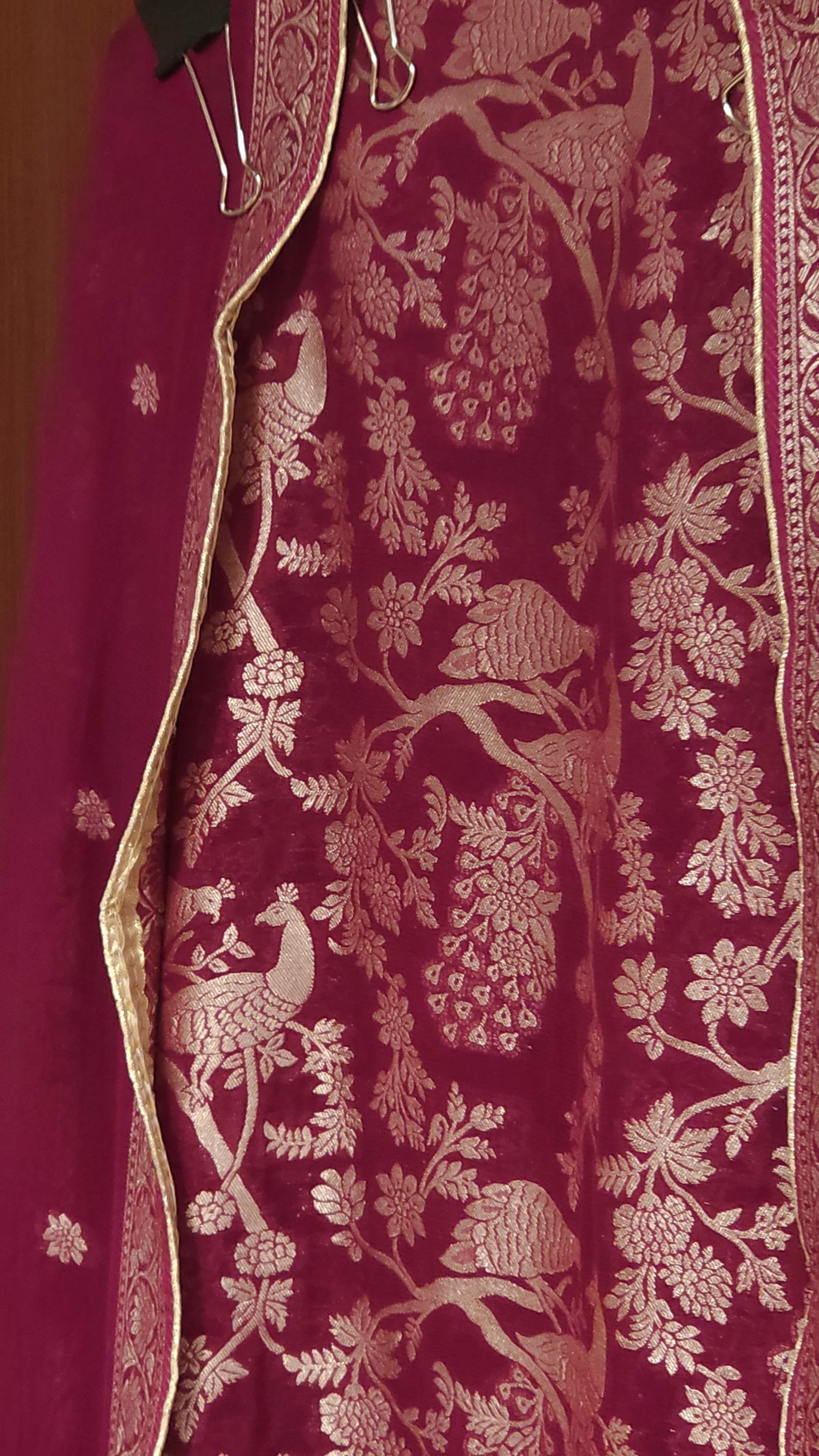Original Banarasi Georgette Suit with Pure Crepe Bottom