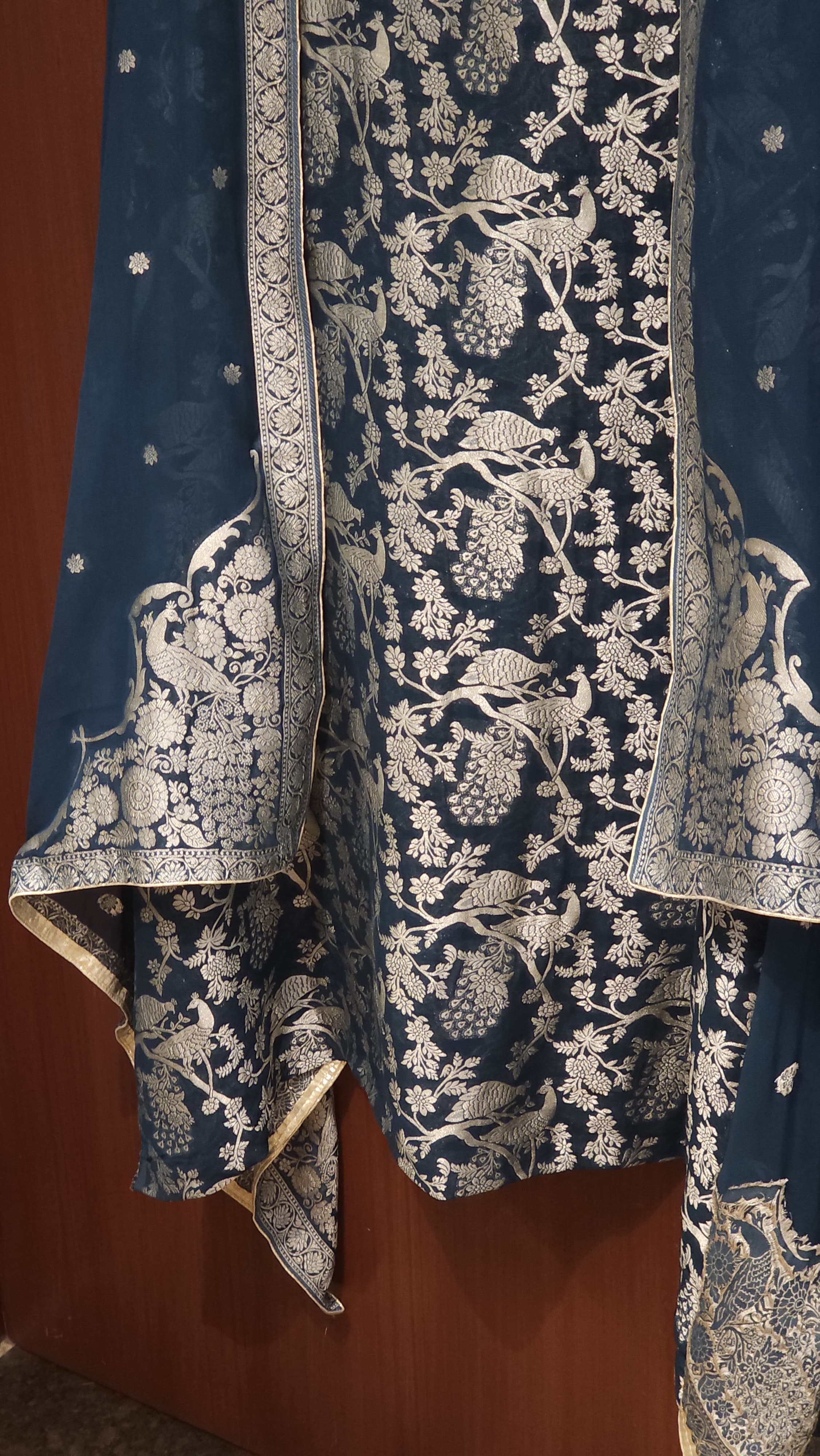 Original Banarasi Georgette Suit with Pure Crepe Bottom