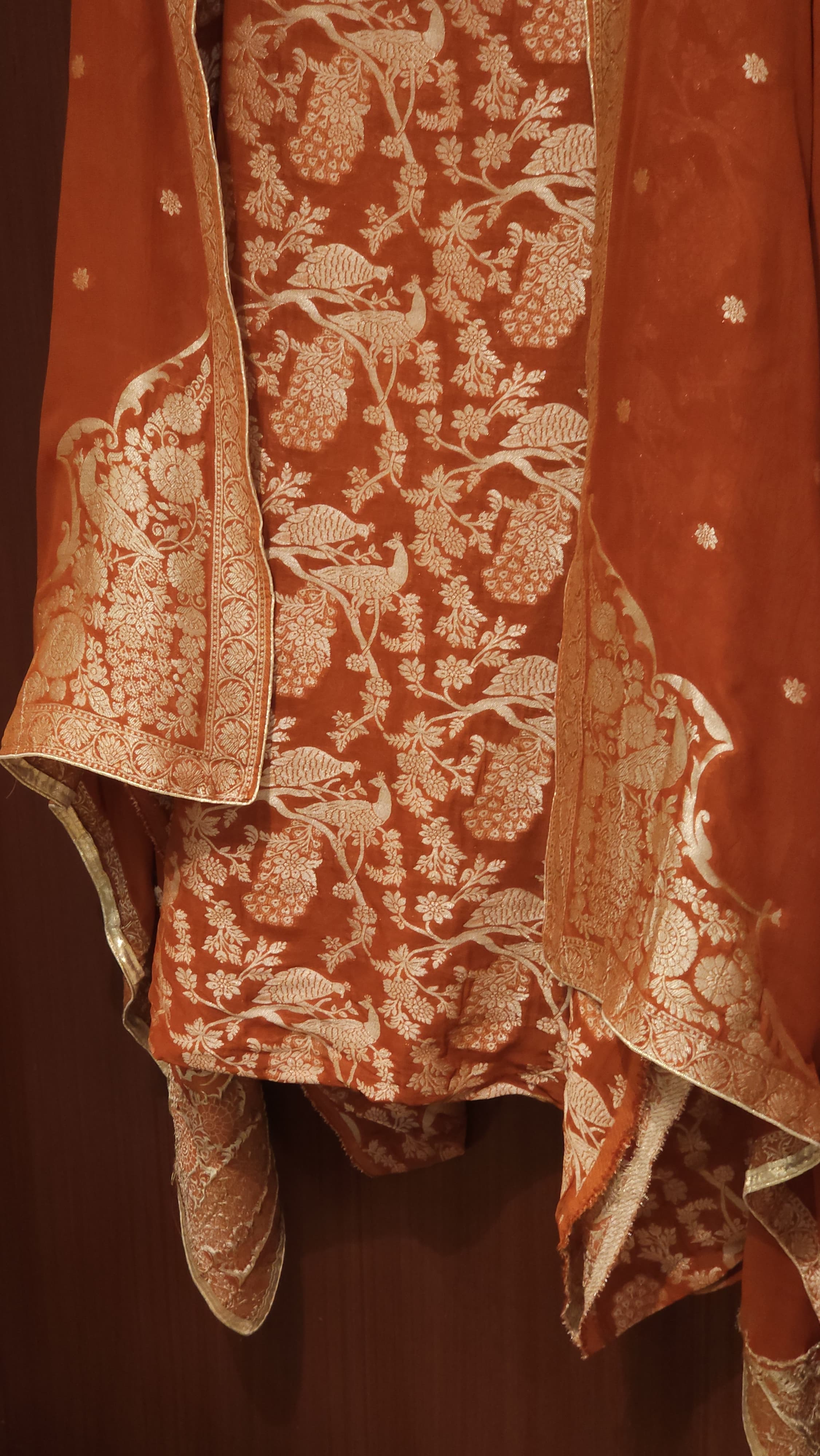 Original Banarasi Georgette Suit with Pure Crepe Bottom