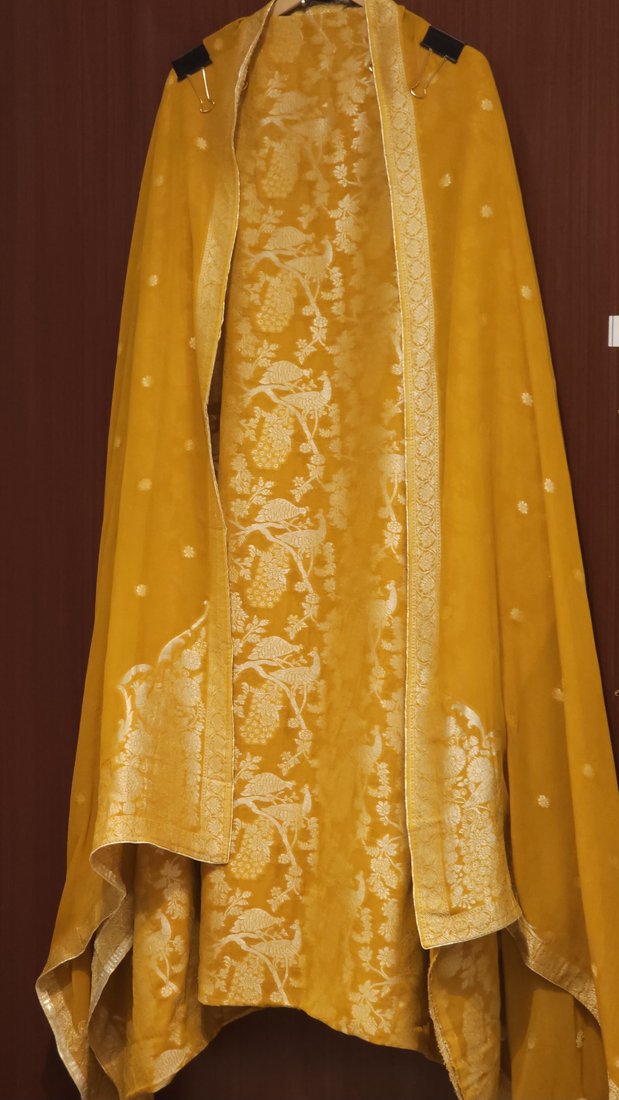 Original Banarasi Georgette Suit with Pure Crepe Bottom