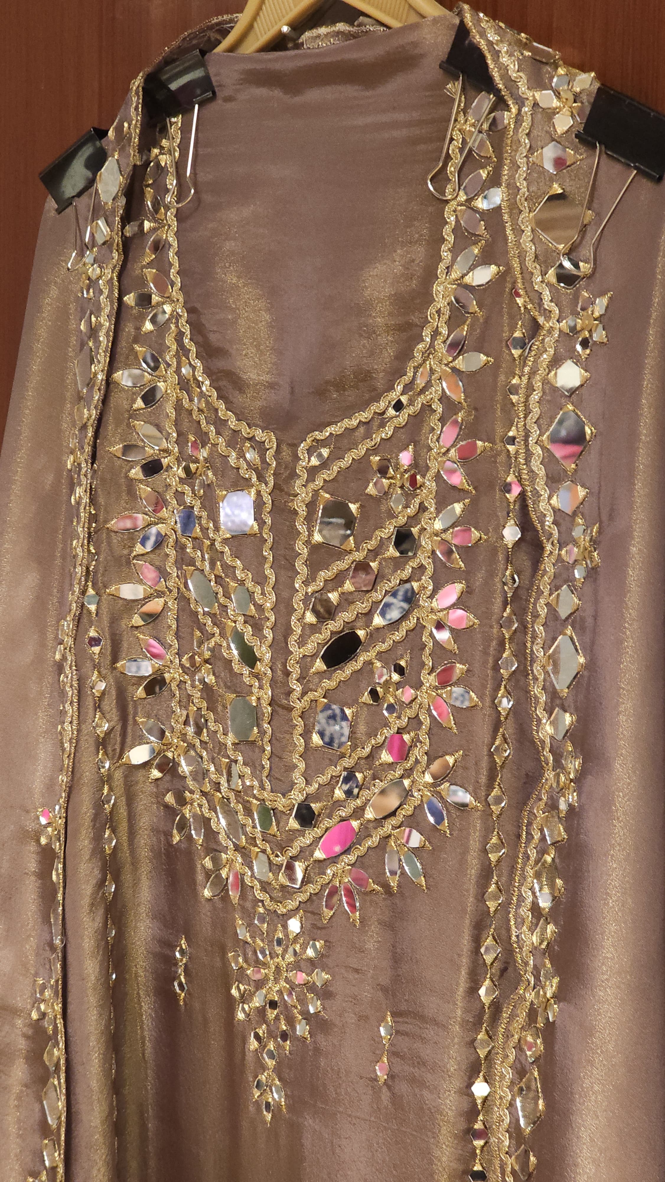 Luxury Mirror Work Ensemble - New Sage Green