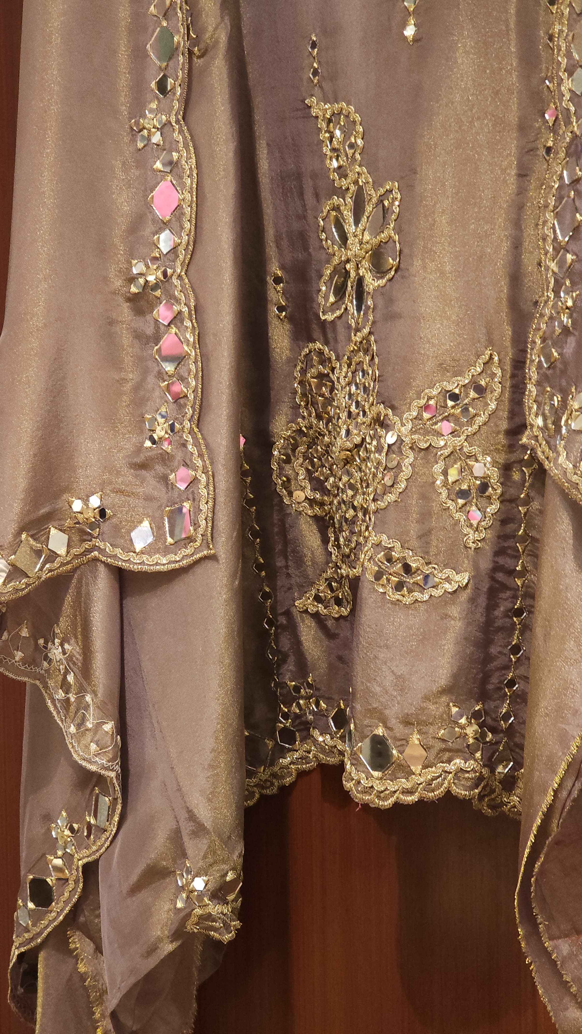 Luxury Mirror Work Ensemble - New Sage Green
