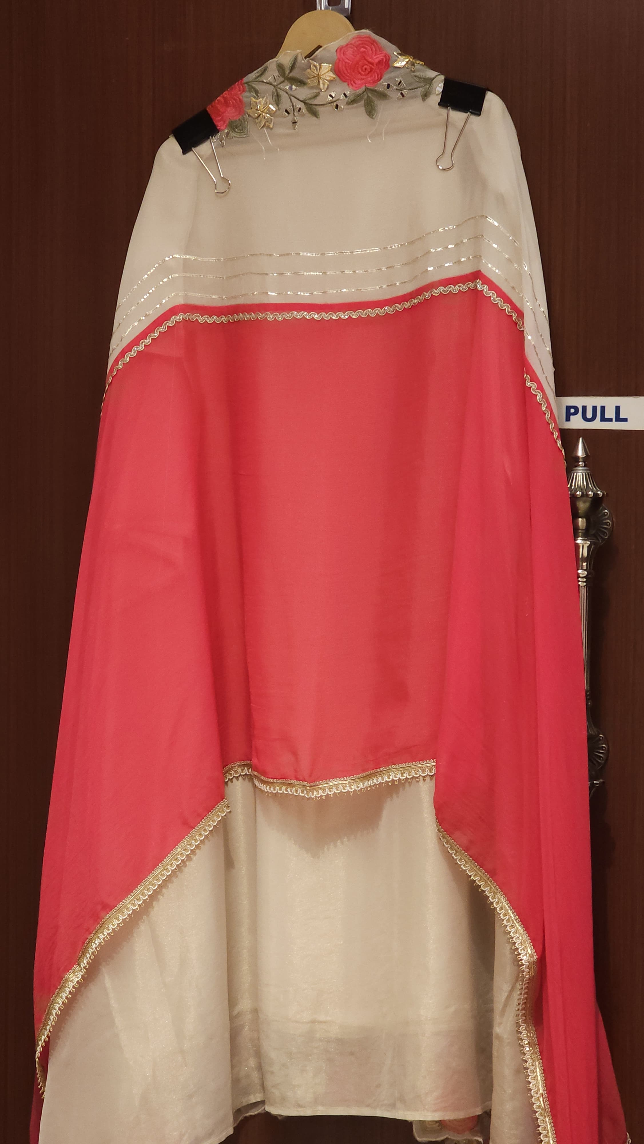 The Gulaab Suit - Self Woven, Rich Texture Tissue Suit