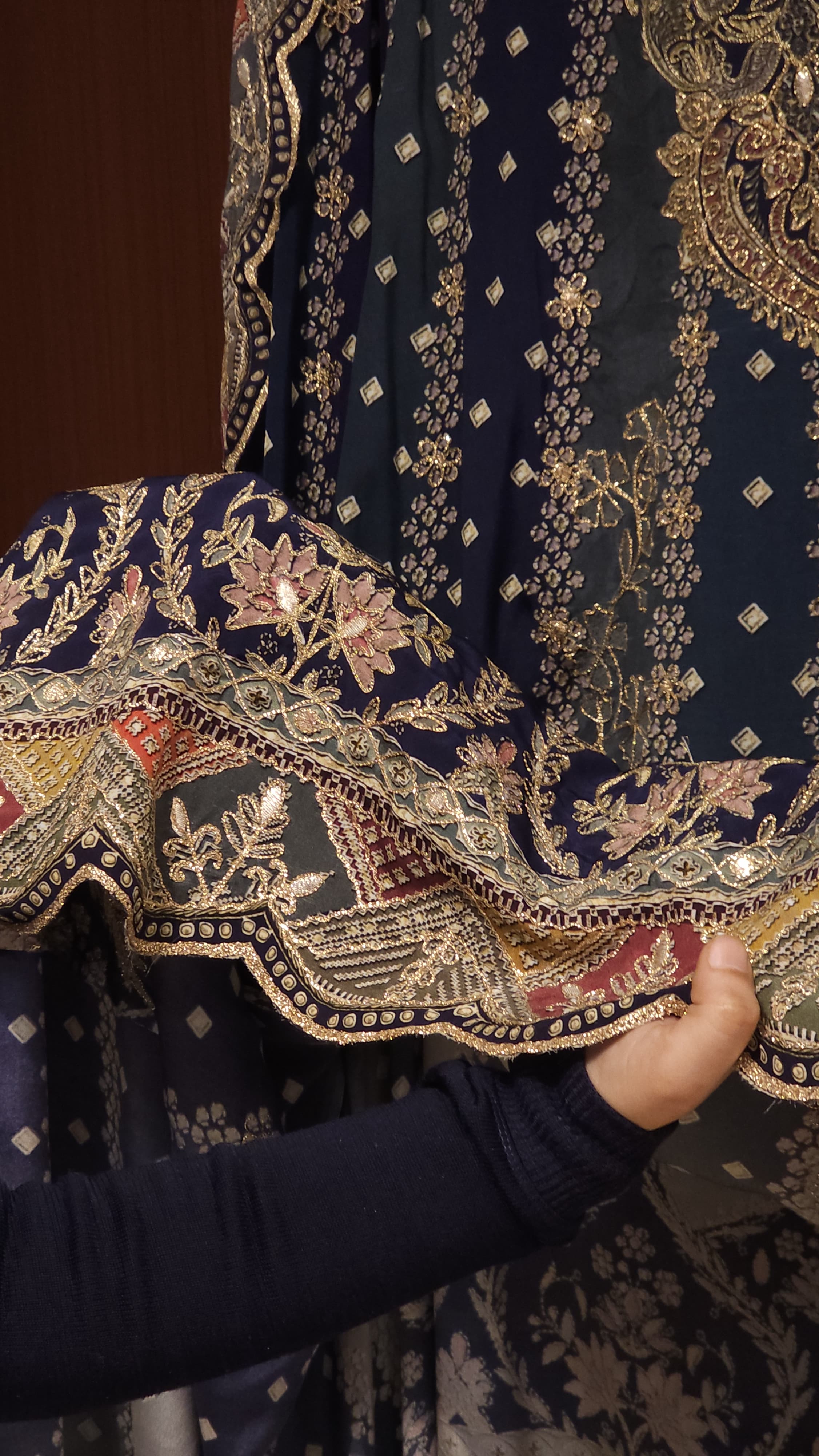 Anarkali Look Pure Crepe A-Line Suit 3.0