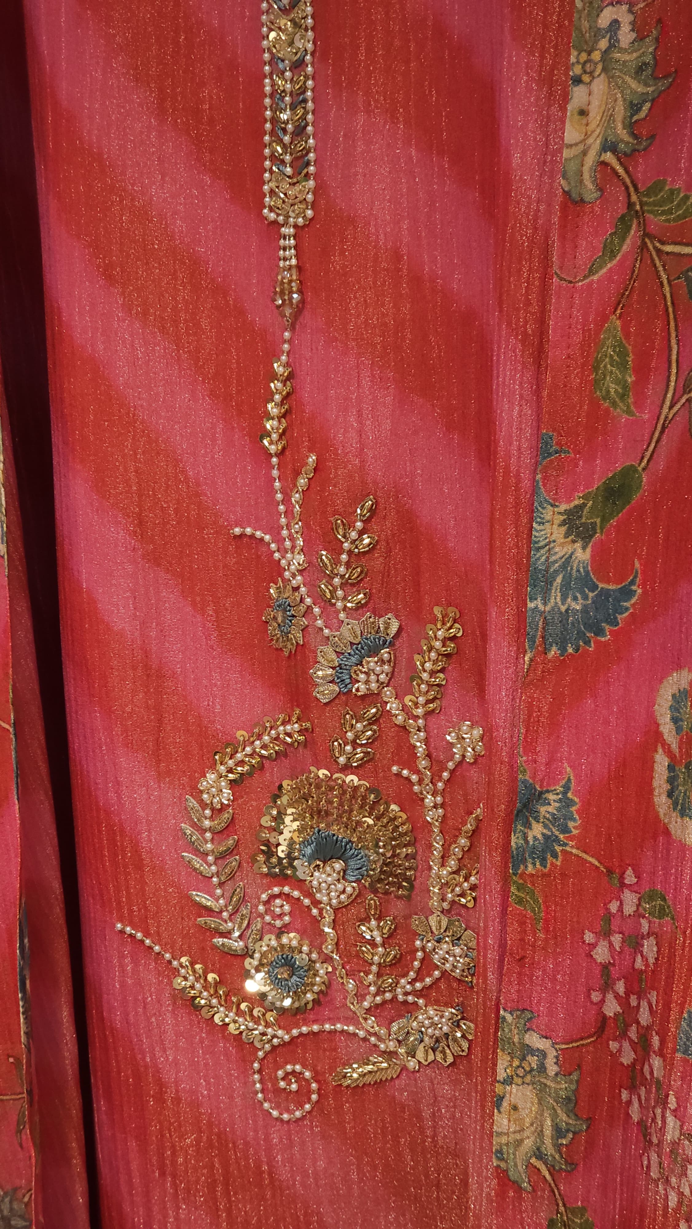 Jaipuri Lehariya & Handwork Fusion- Summer Ready on Crush Tissue