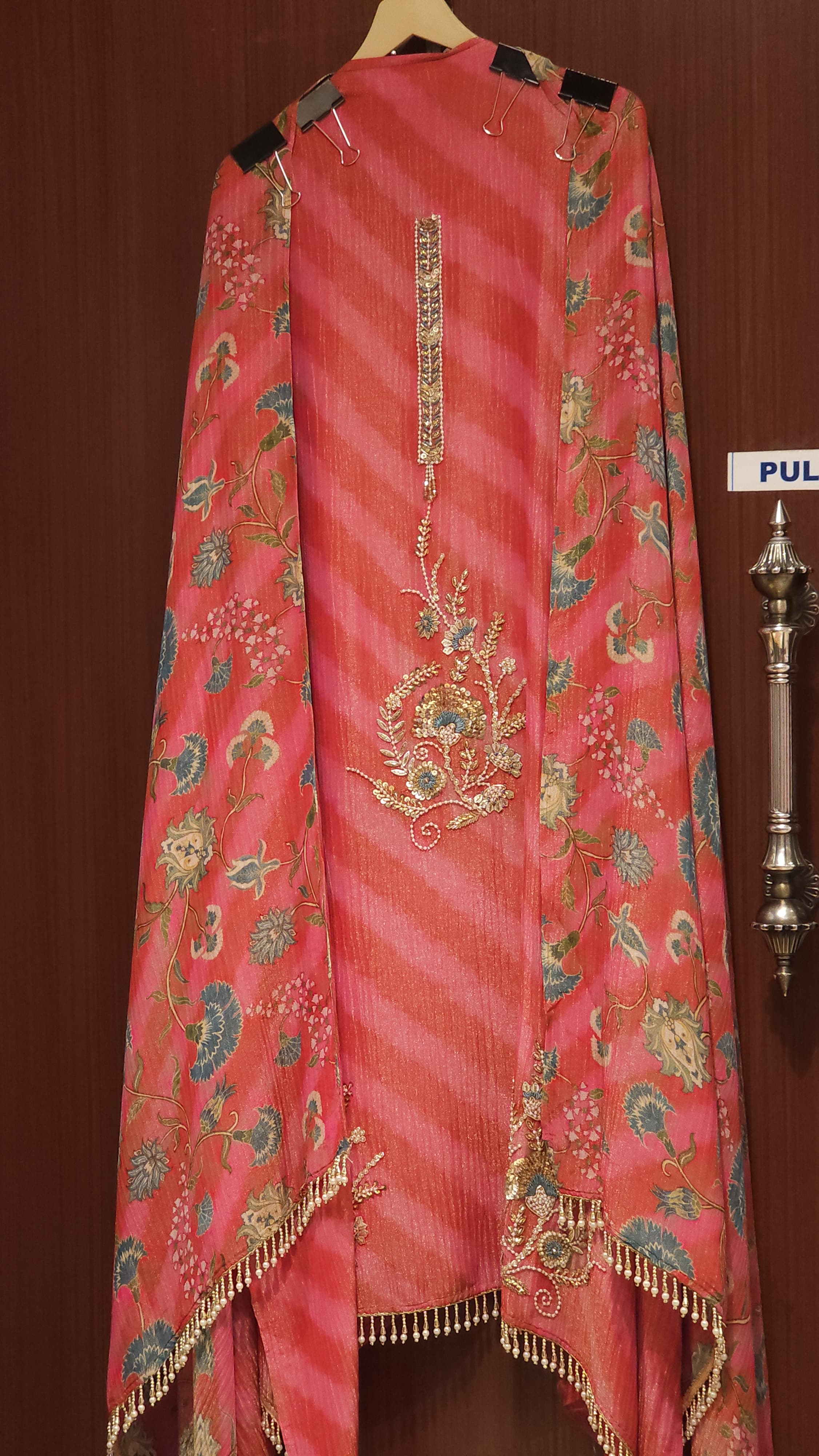 Jaipuri Lehariya & Handwork Fusion- Summer Ready on Crush Tissue