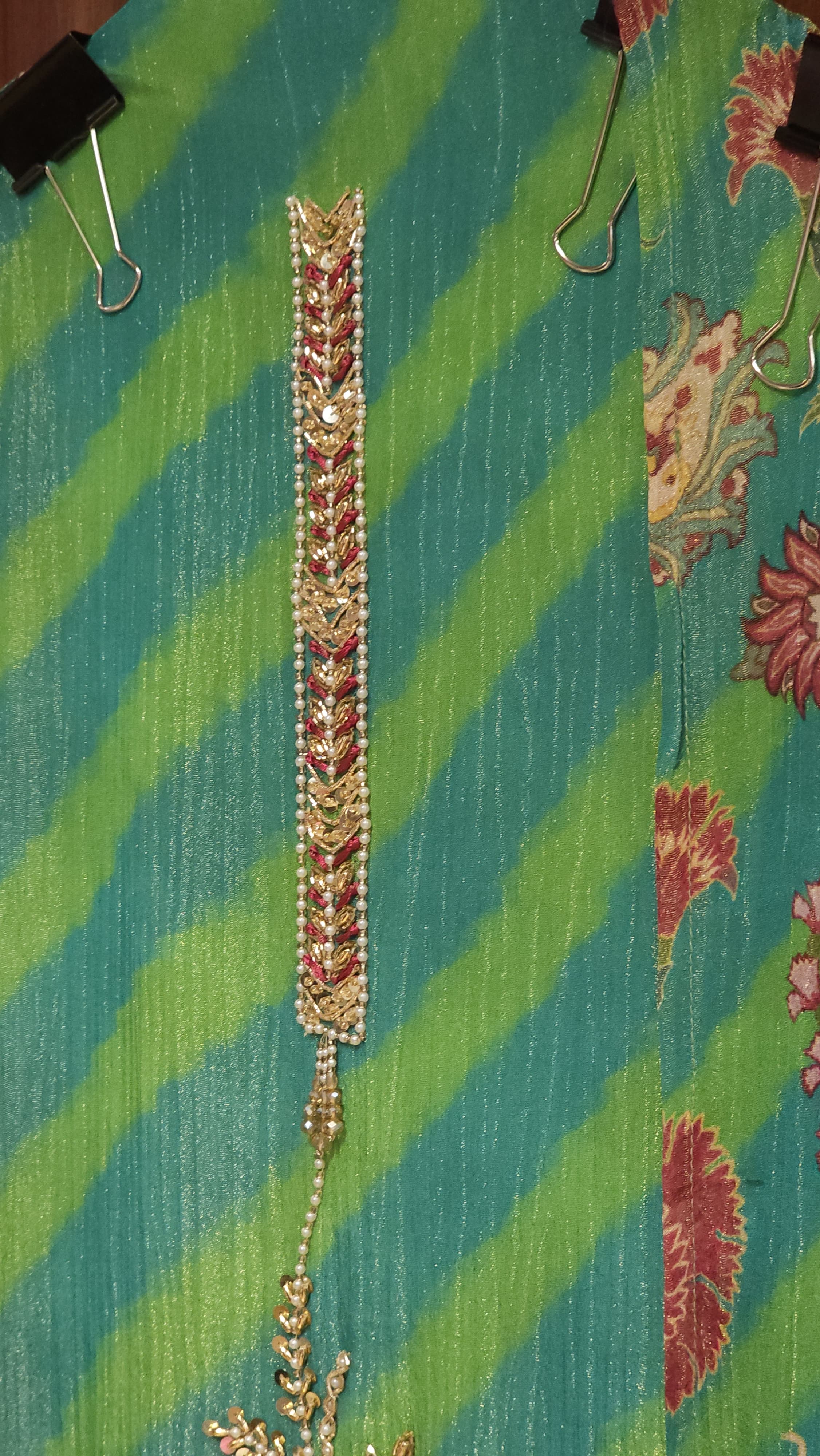 Jaipuri Lehariya & Handwork Fusion- Summer Ready on Crush Tissue