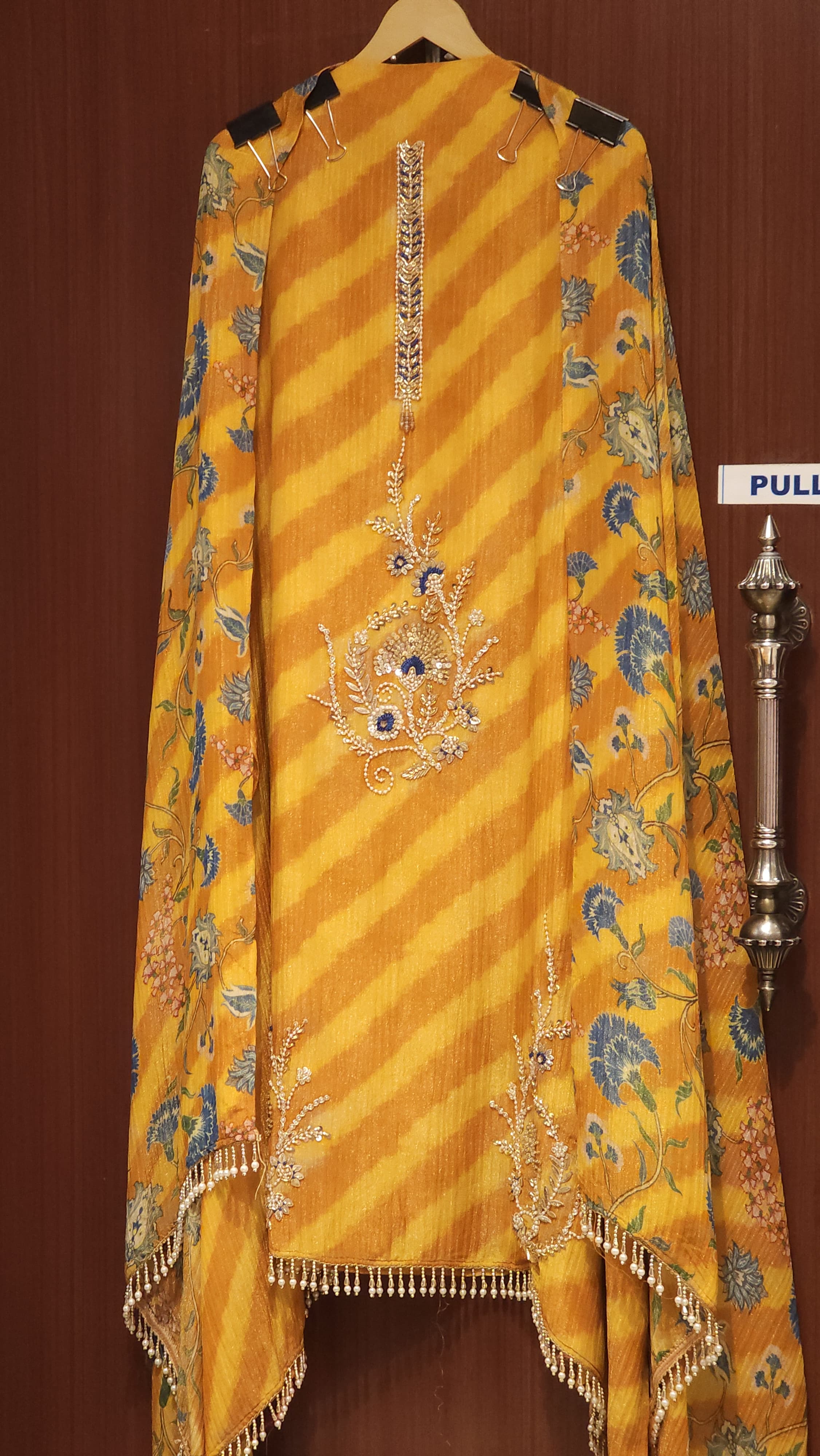 Jaipuri Lehariya & Handwork Fusion- Summer Ready on Crush Tissue