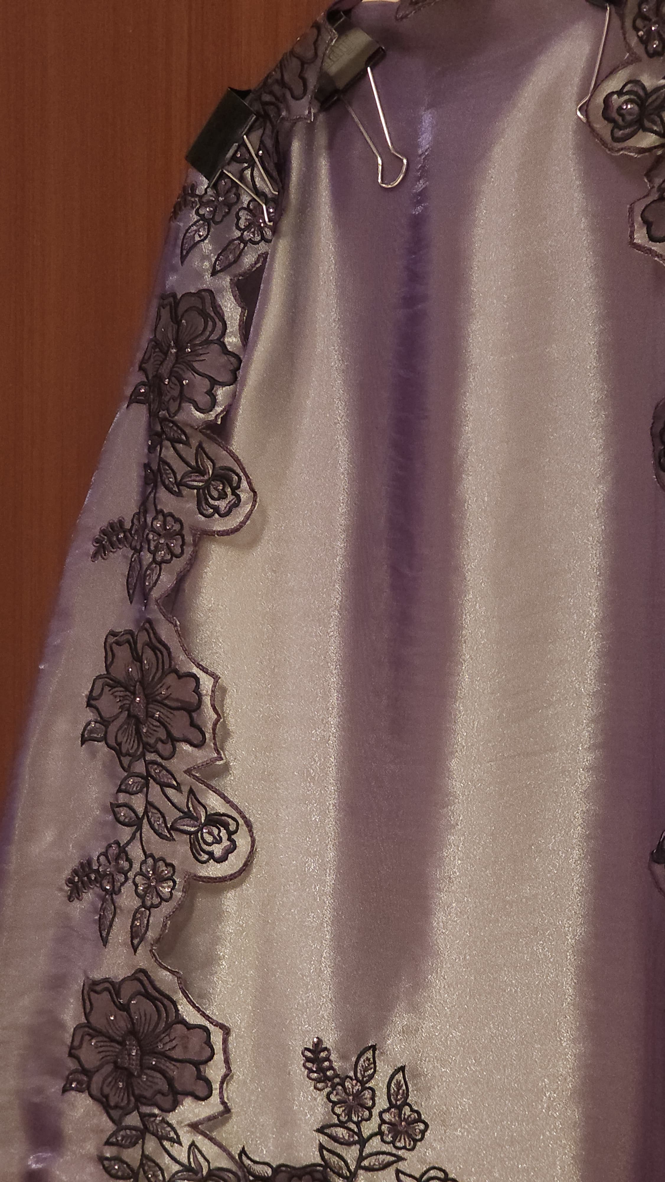 Italian Glass Tissue Suit – Patchwork Embroidery