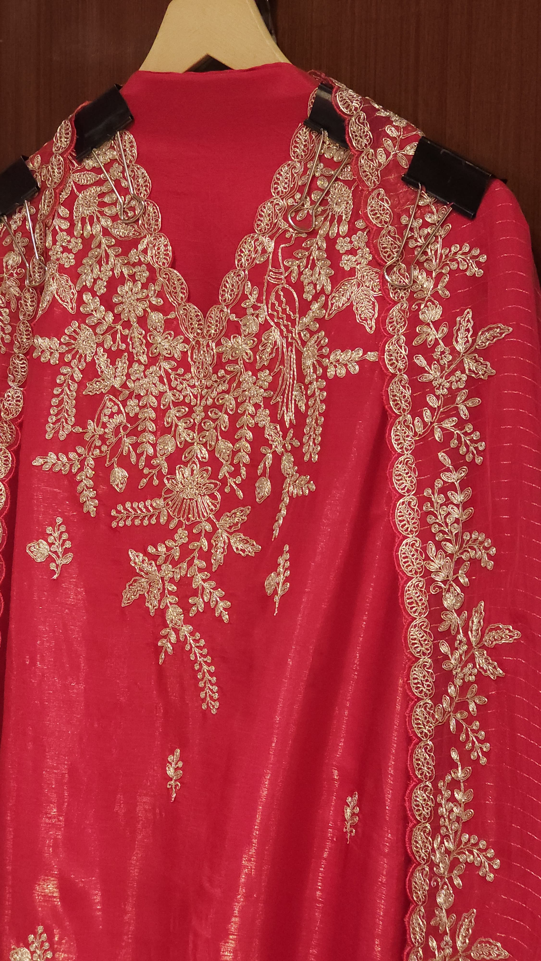 Bright Summer- Shimmer Muslin Suit with Gold Lurex Dupatta