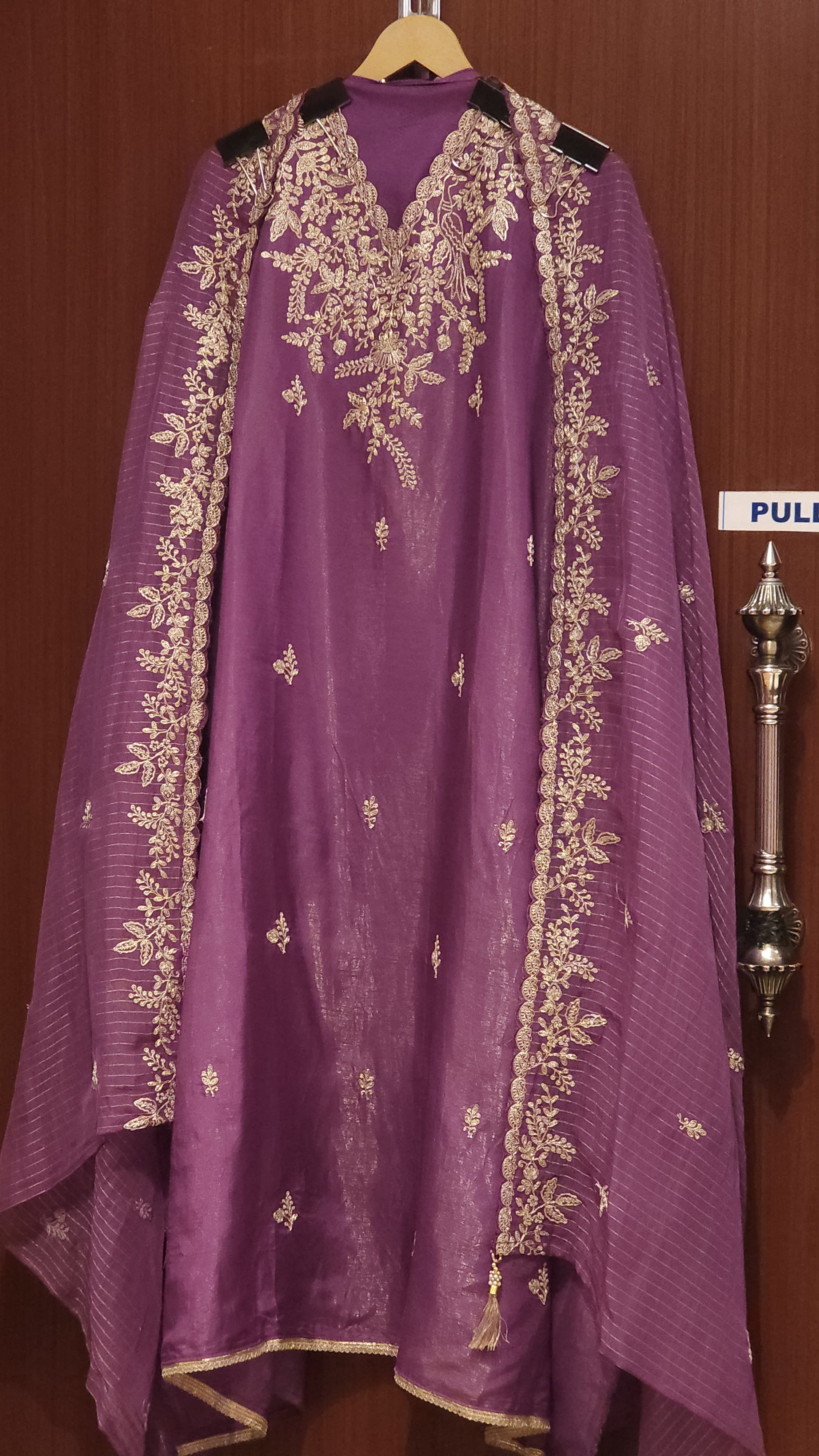 Bright Summer- Shimmer Muslin Suit with Gold Lurex Dupatta