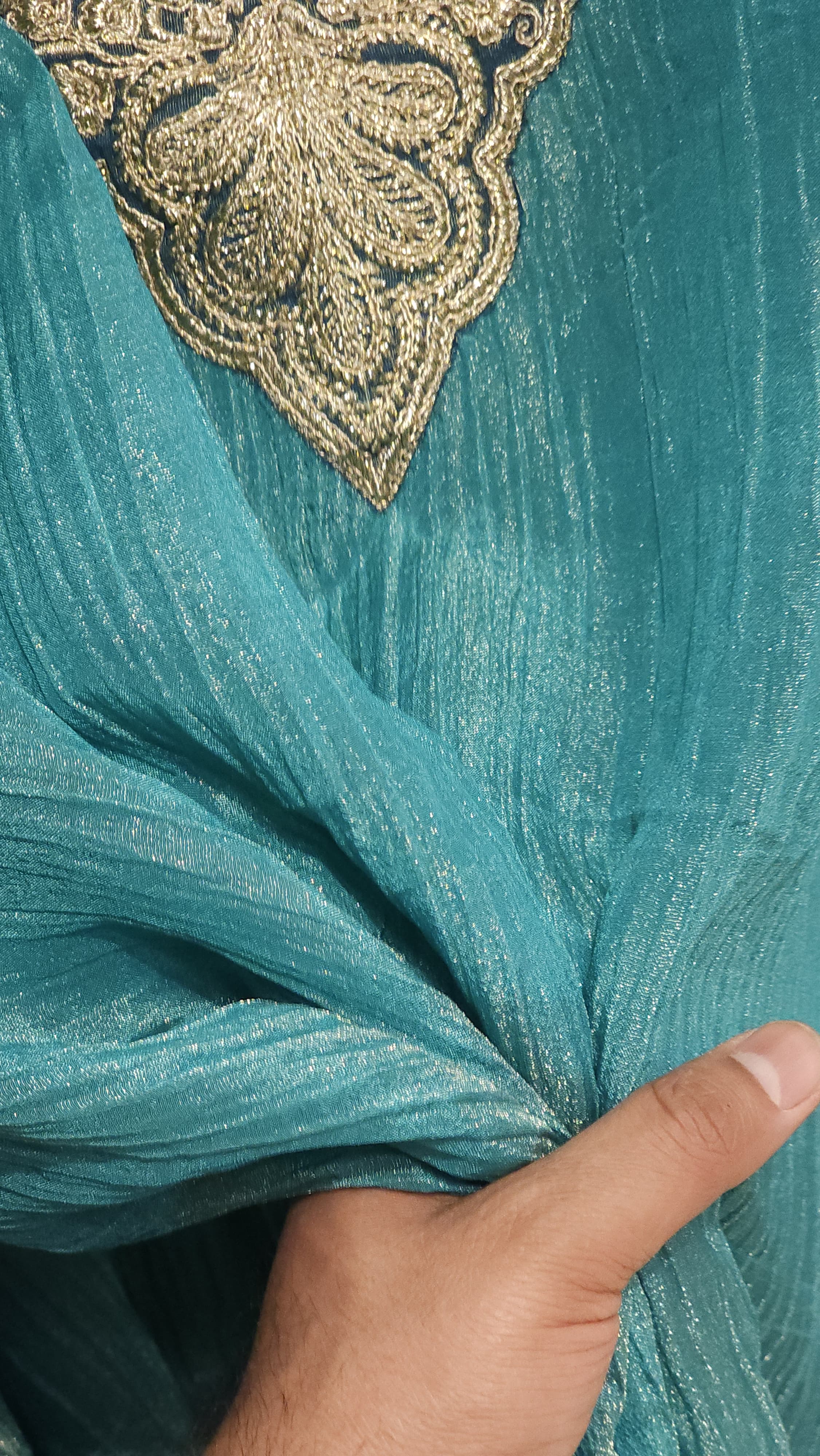 Wrinkled Tissue Suit– Summer Formal Edit (Printed Dupatta)