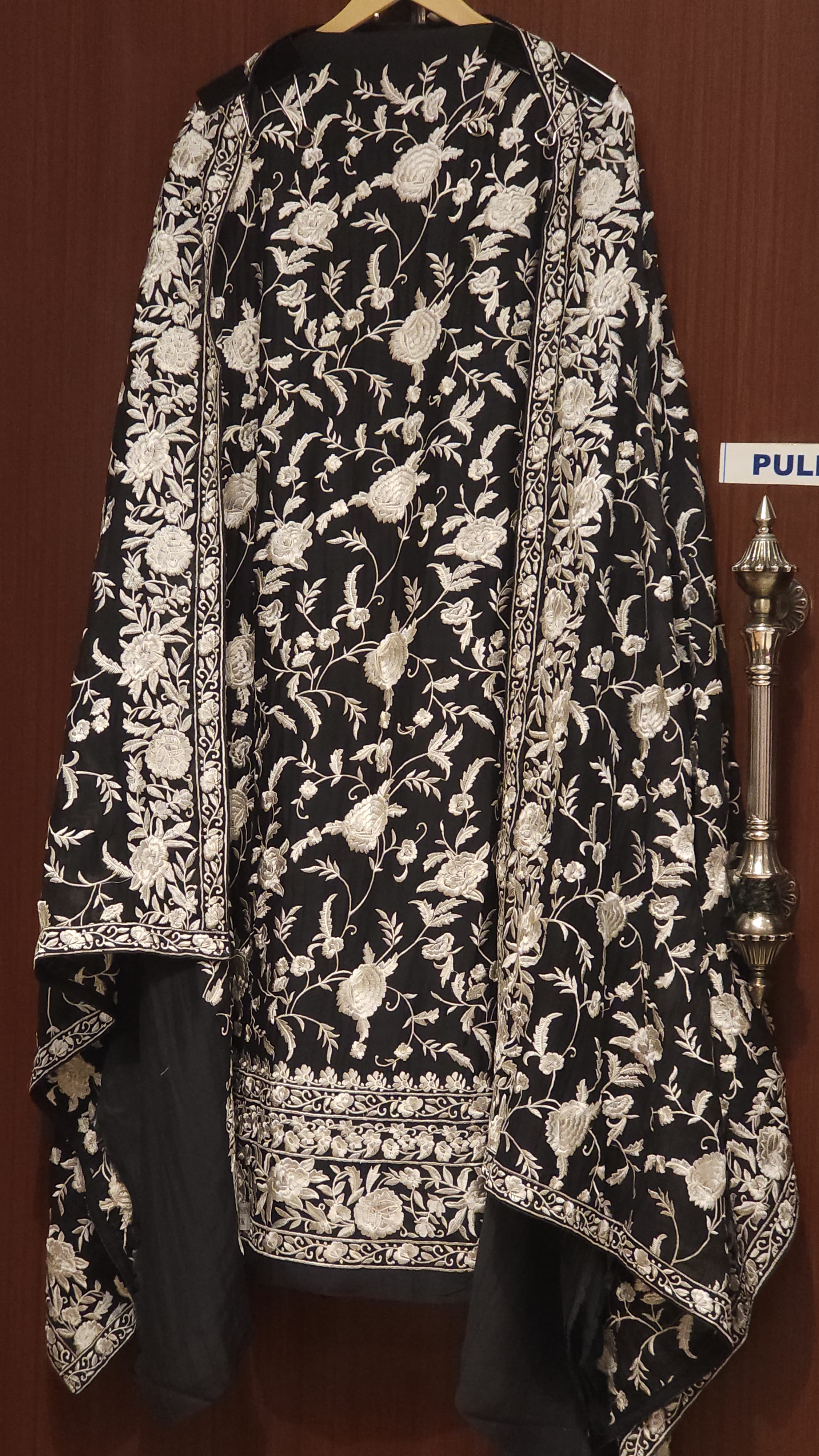 Pure Mul Cotton Parsi Embroidery- Monochrome Edit