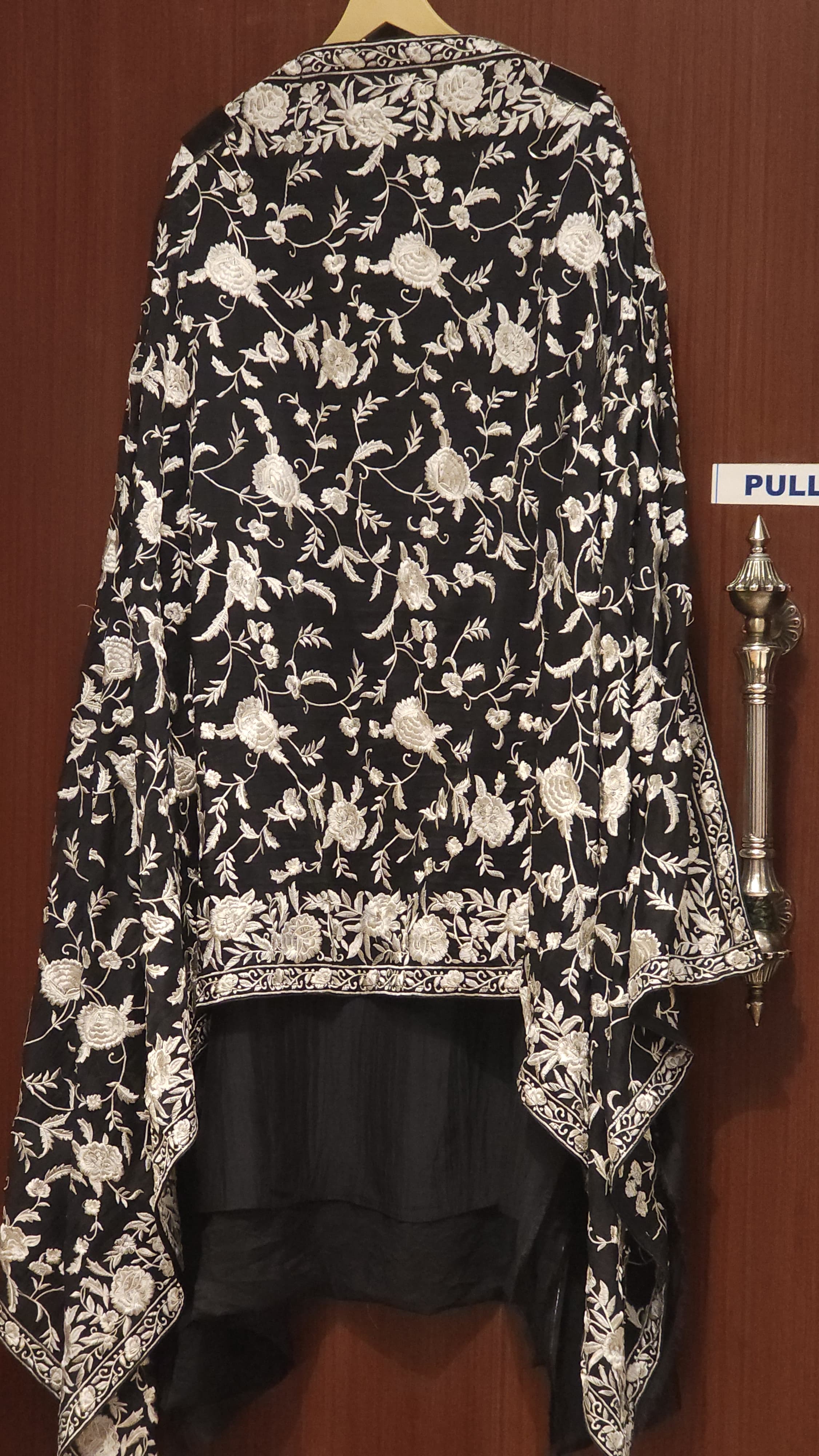 Pure Mul Cotton Parsi Embroidery- Monochrome Edit