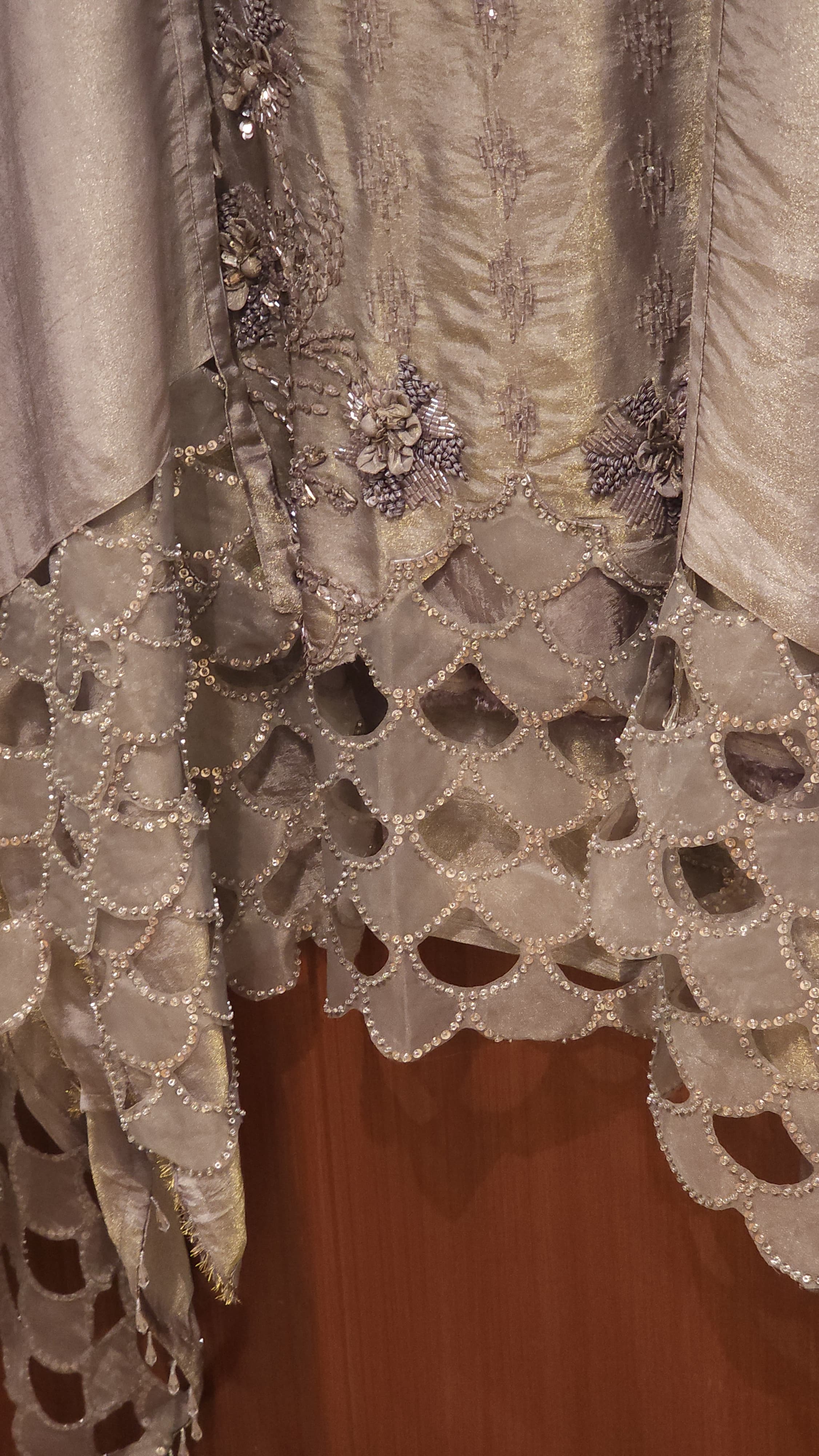 Indo-Western Tissue Suit Cutwork 2.O