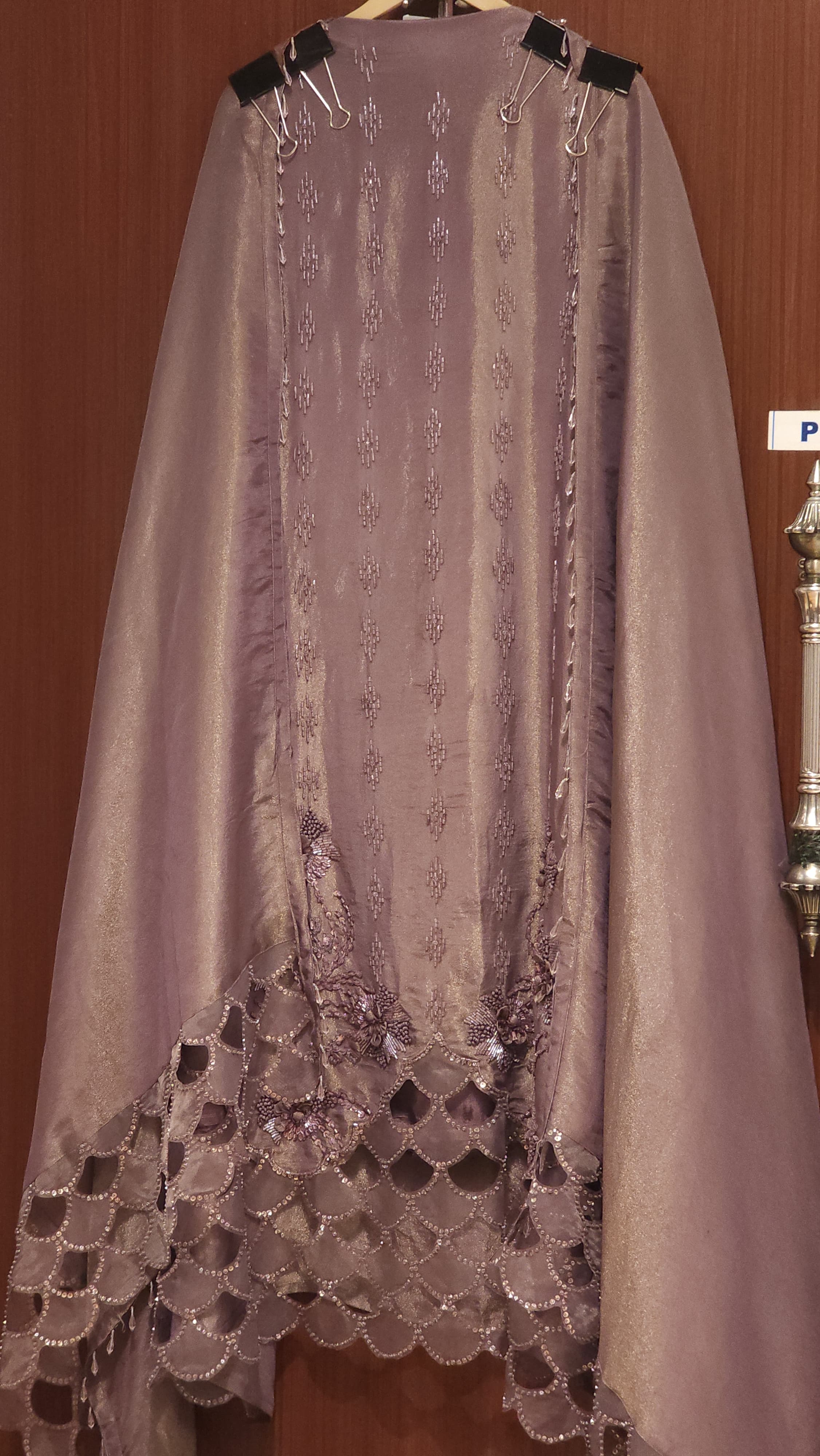 Indo-Western Tissue Suit Cutwork 2.O