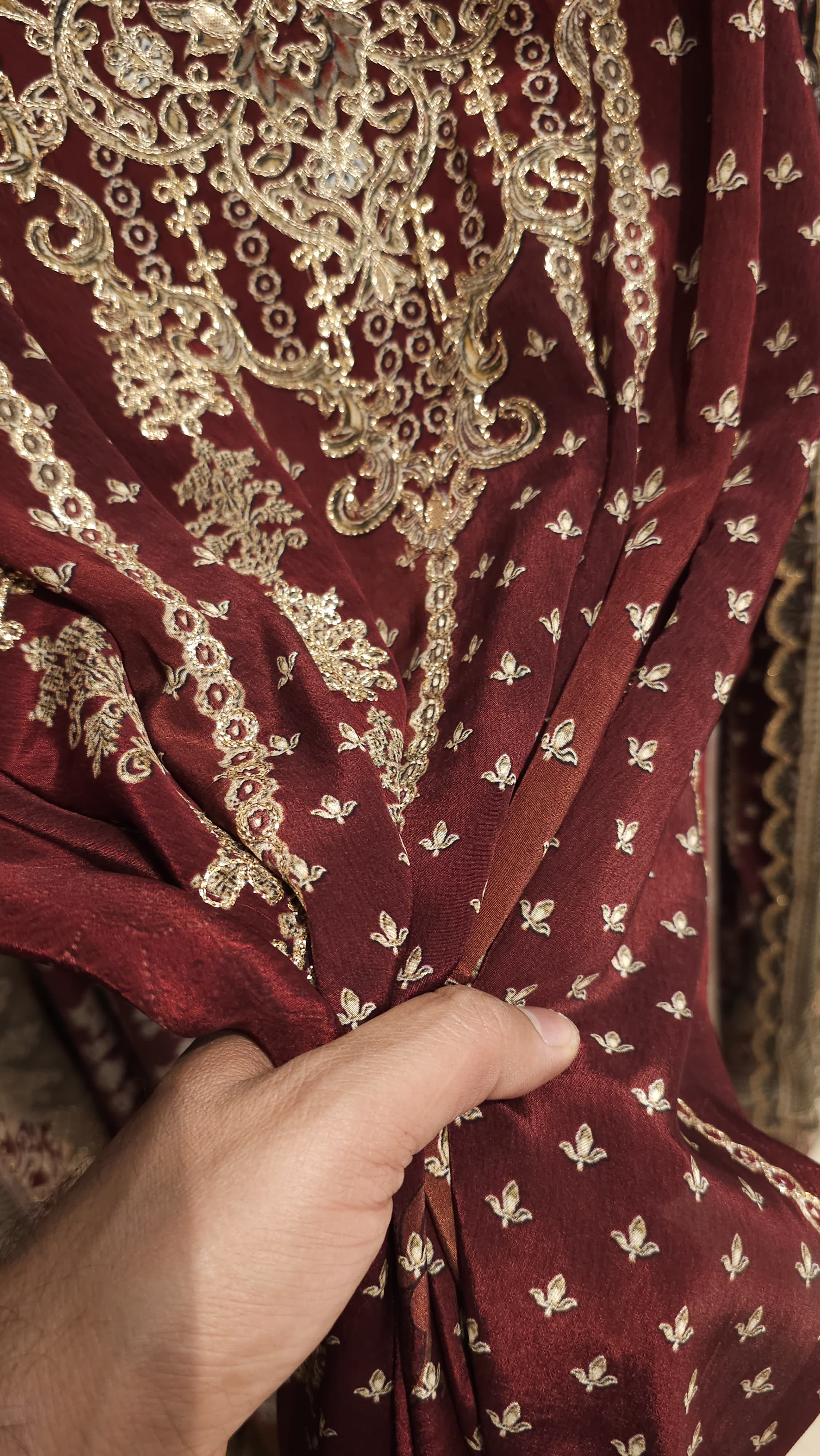 Anarkali Look Pure Crepe A-Line Suit 7.0