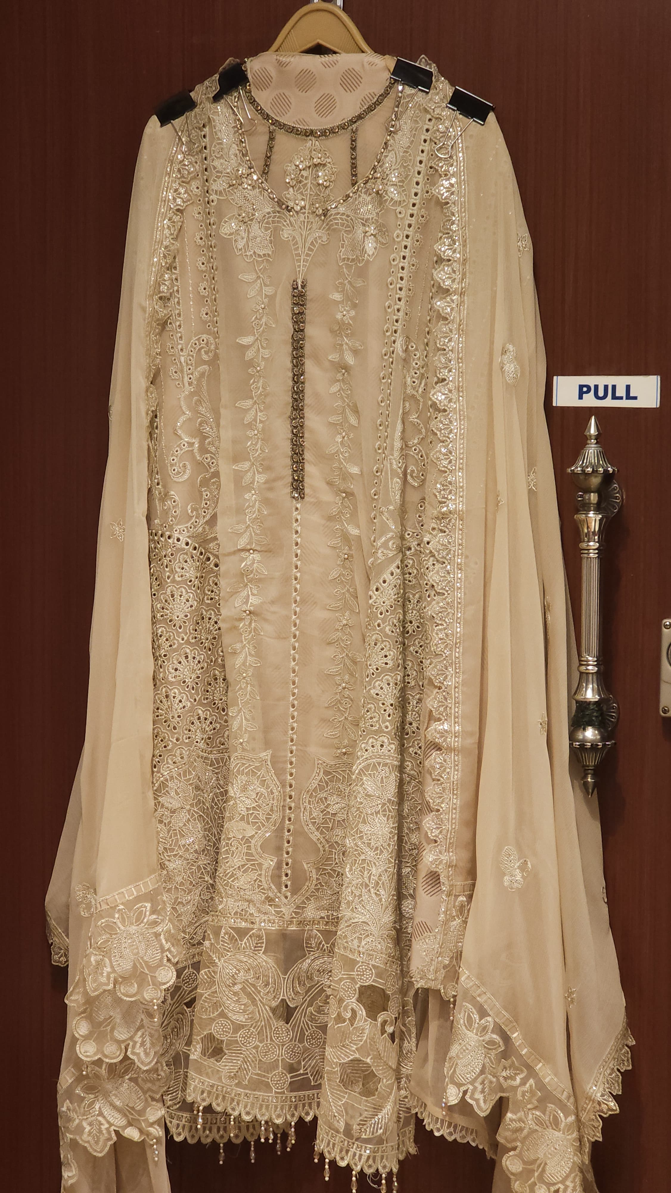 Luxury Pakistani Chiffon Embroidered Suit 1.O