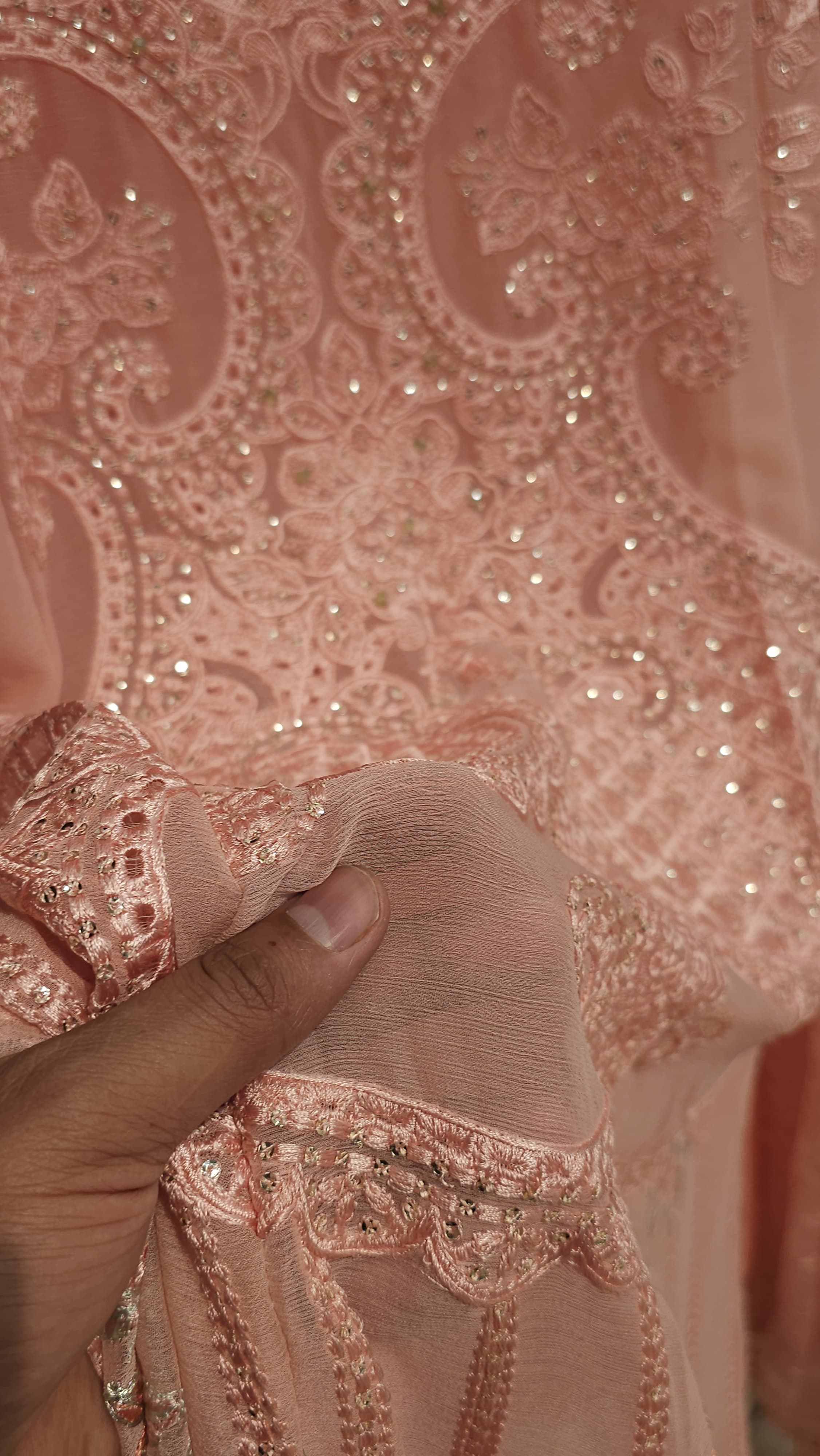 Luxury Pakistani Chiffon Embroidered Suit 1.O