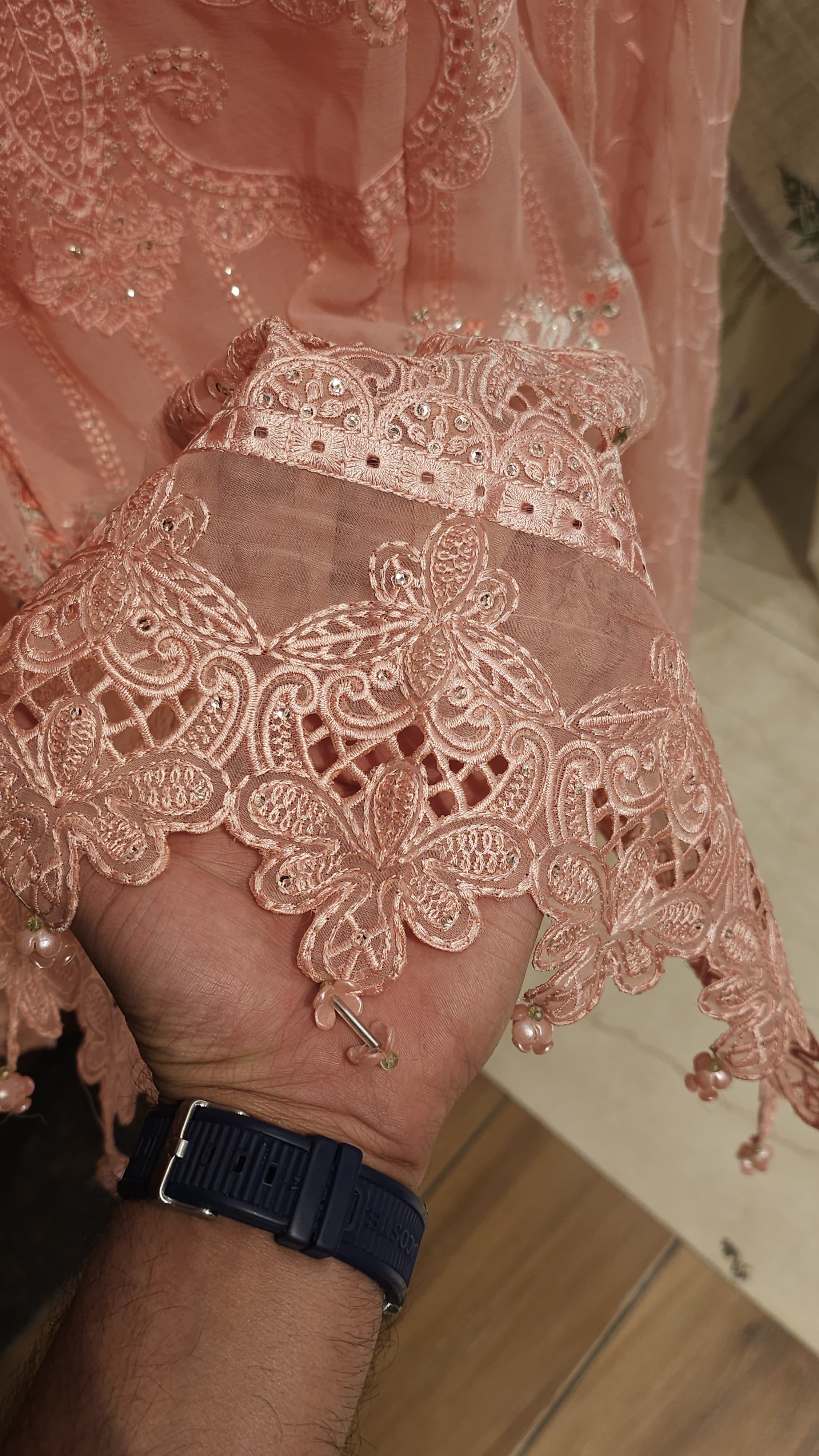 Luxury Pakistani Chiffon Embroidered Suit 1.O