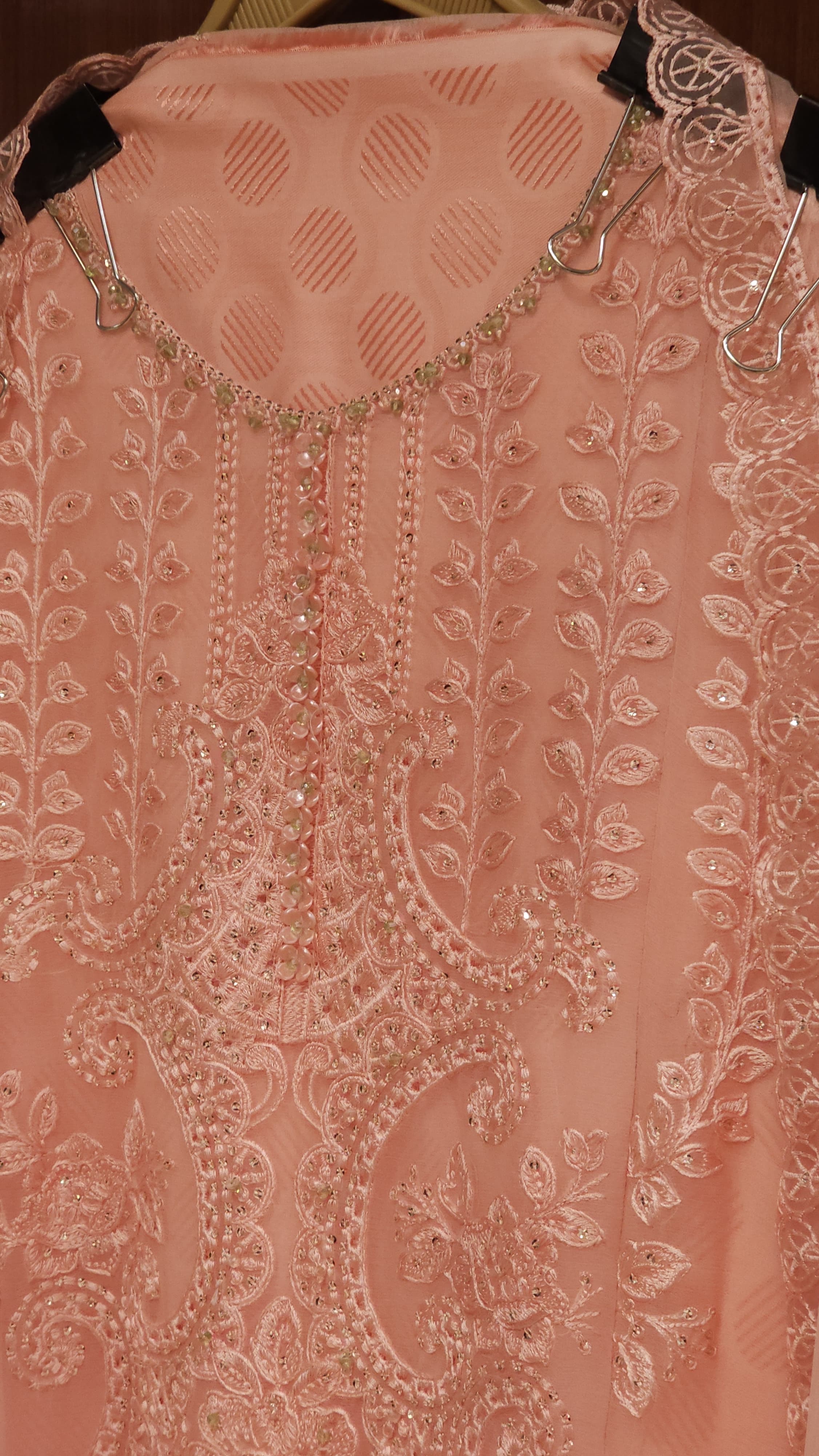 Luxury Pakistani Chiffon Embroidered Suit 1.O