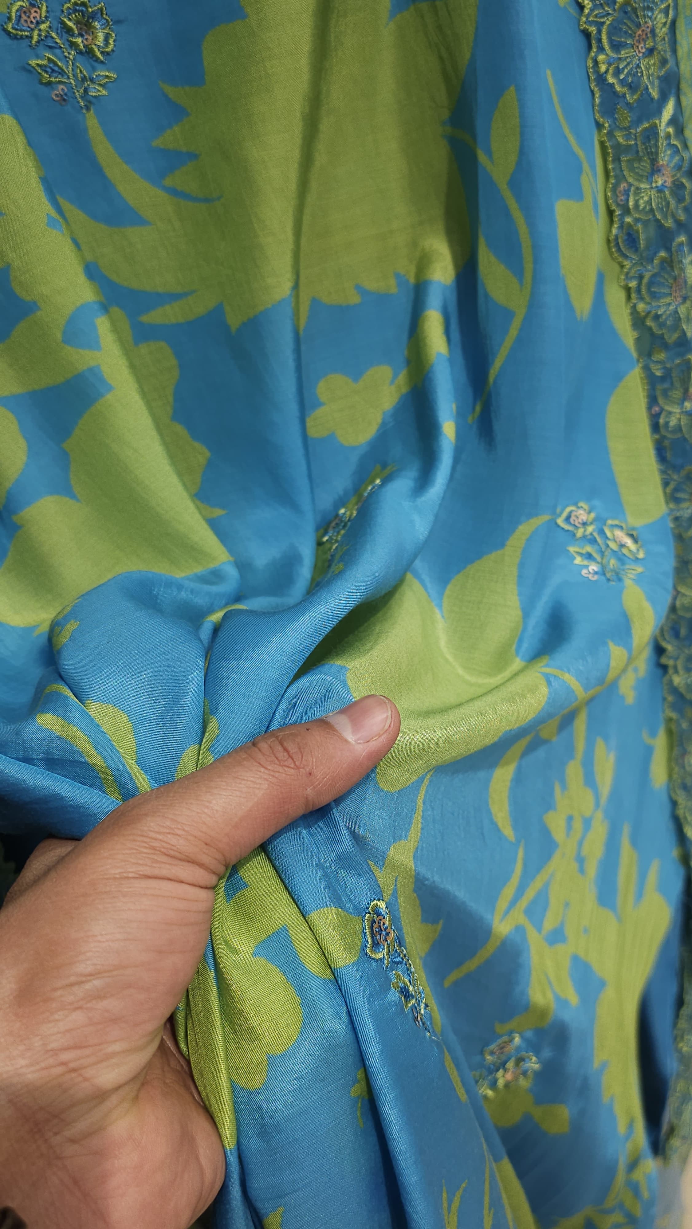 Cabana Print Pure Muslin Suit 6.O