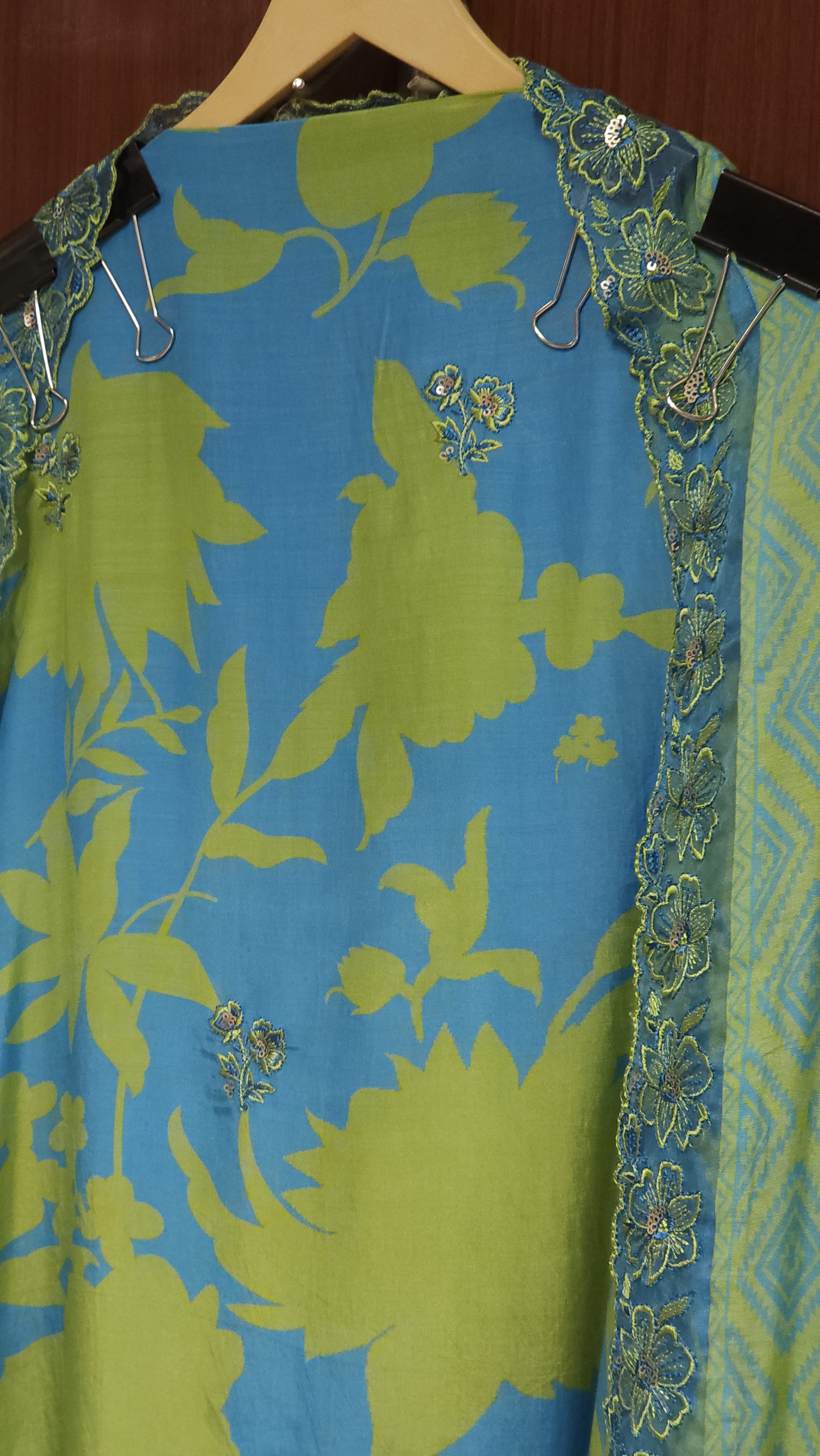 Cabana Print Pure Muslin Suit 6.O