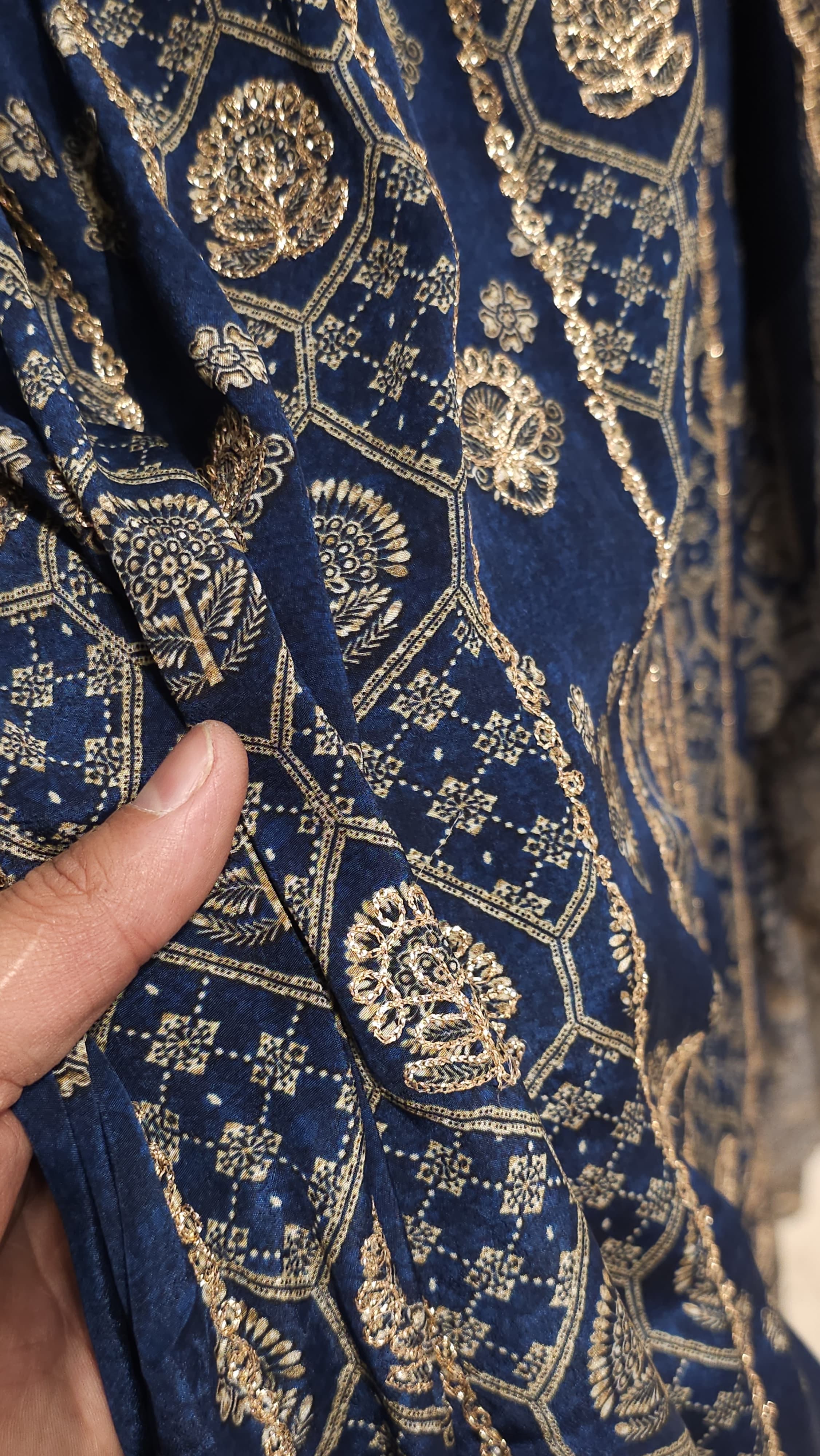 Anarkali Look Pure Crepe A-Line Suit 8.0