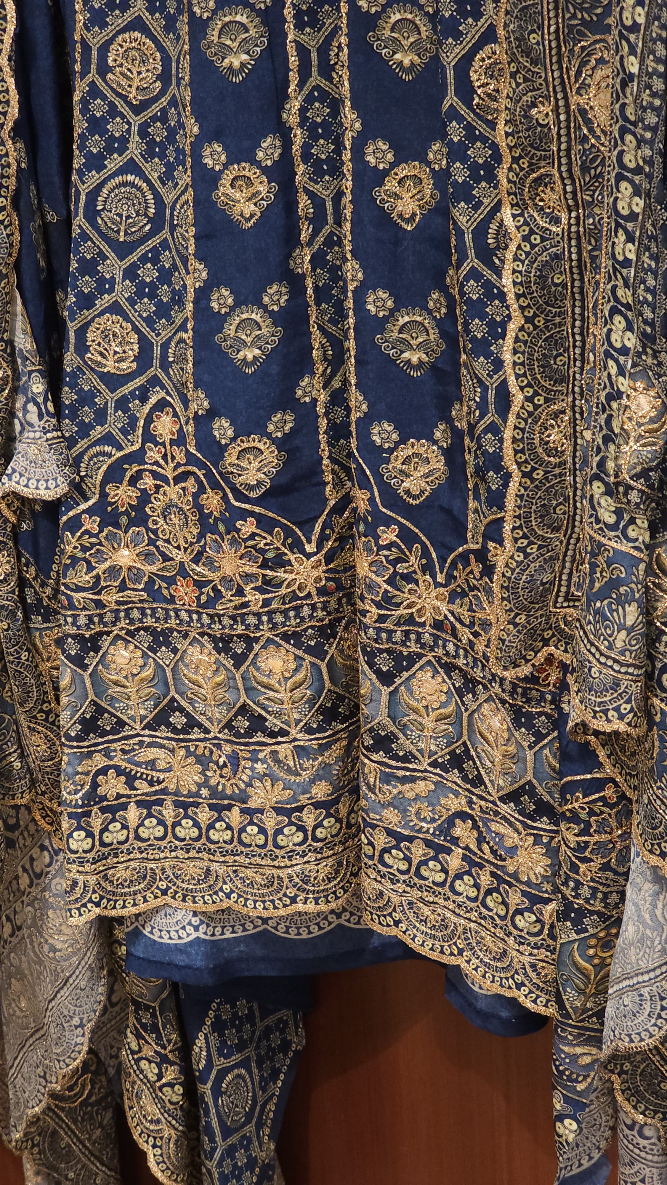 Anarkali Look Pure Crepe A-Line Suit 8.0