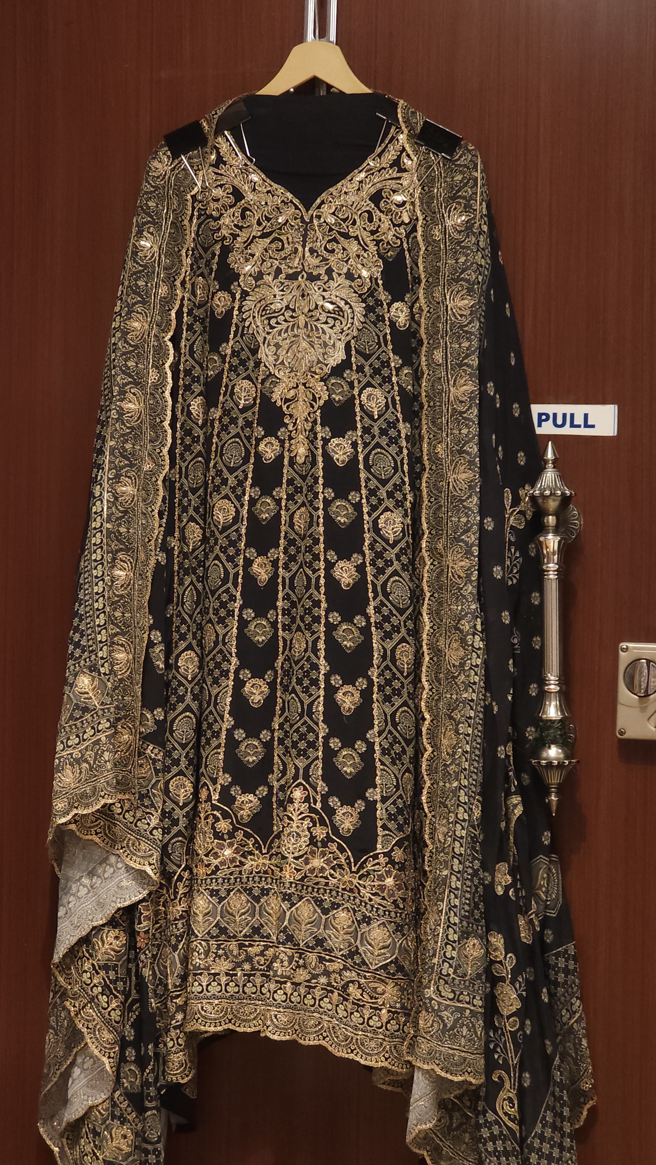 Anarkali Look Pure Crepe A-Line Suit 8.0