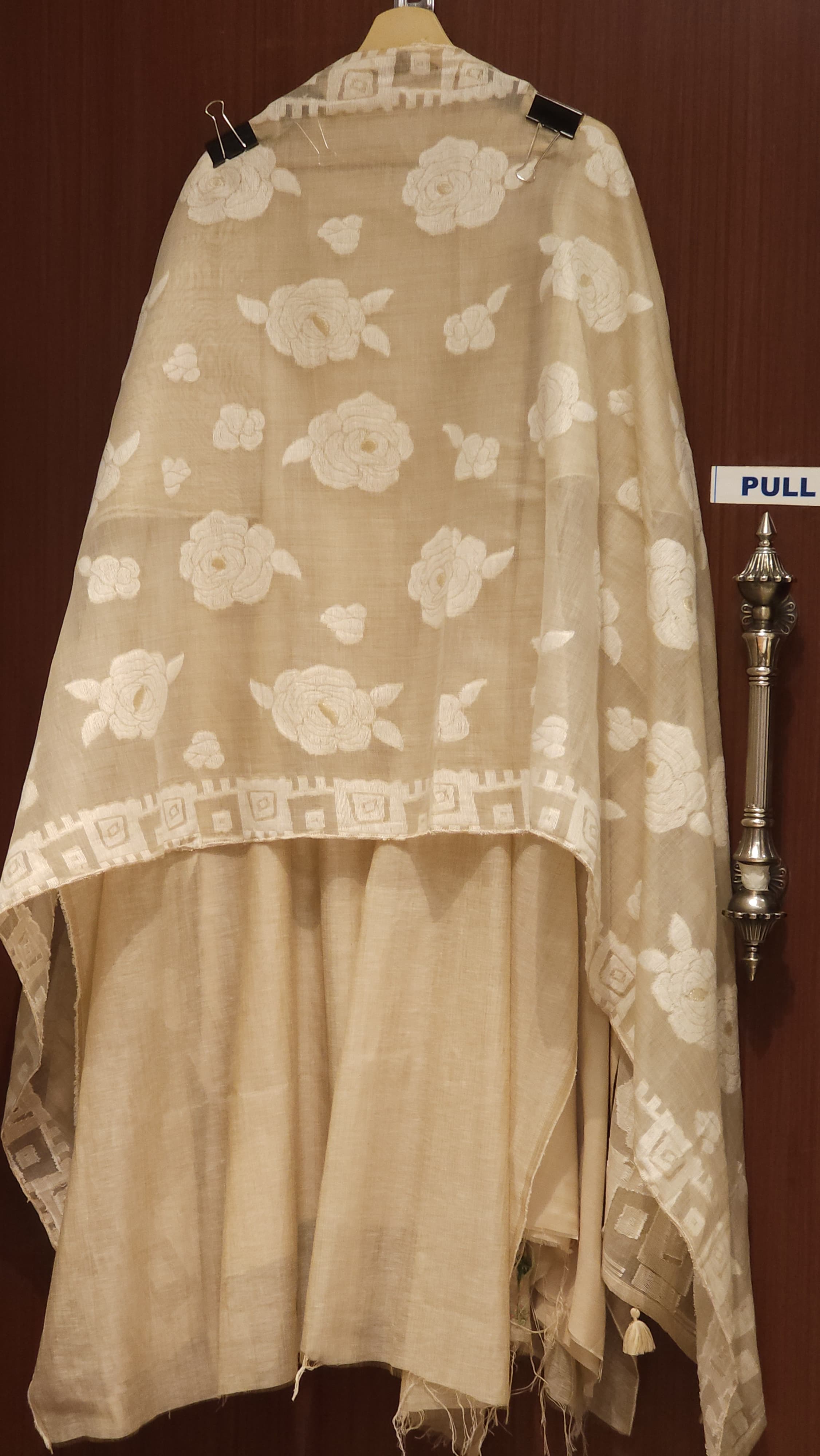 Pure Linen Handcrafted Kantha Work Suit