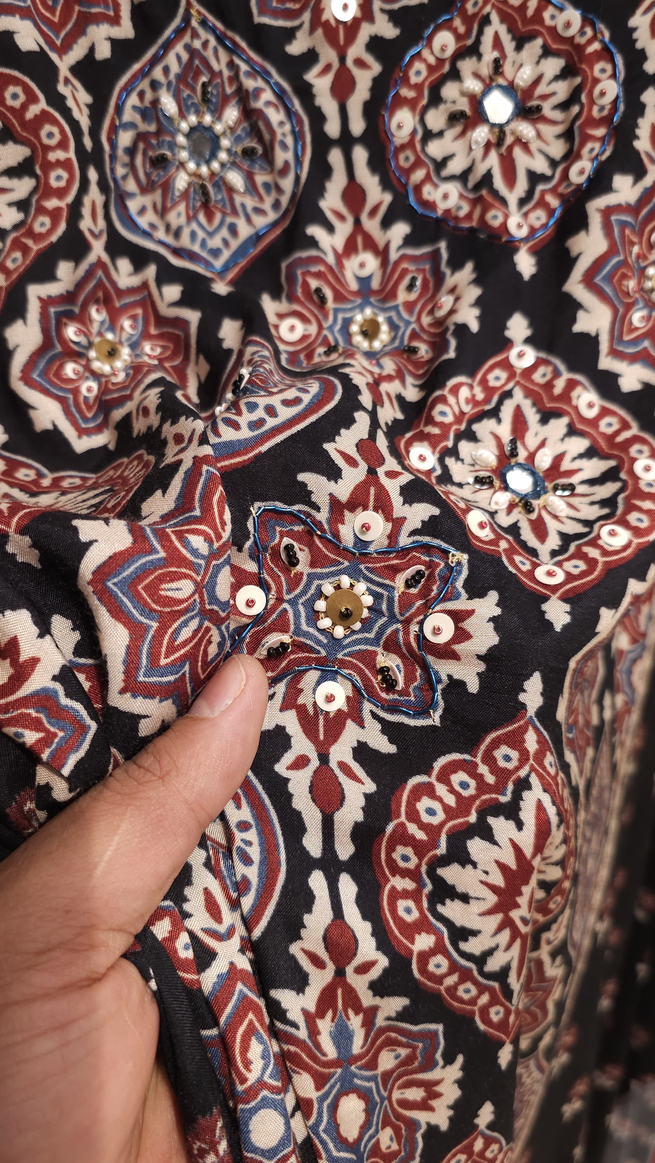 Ajrak Prints – Pure Muslin Suit