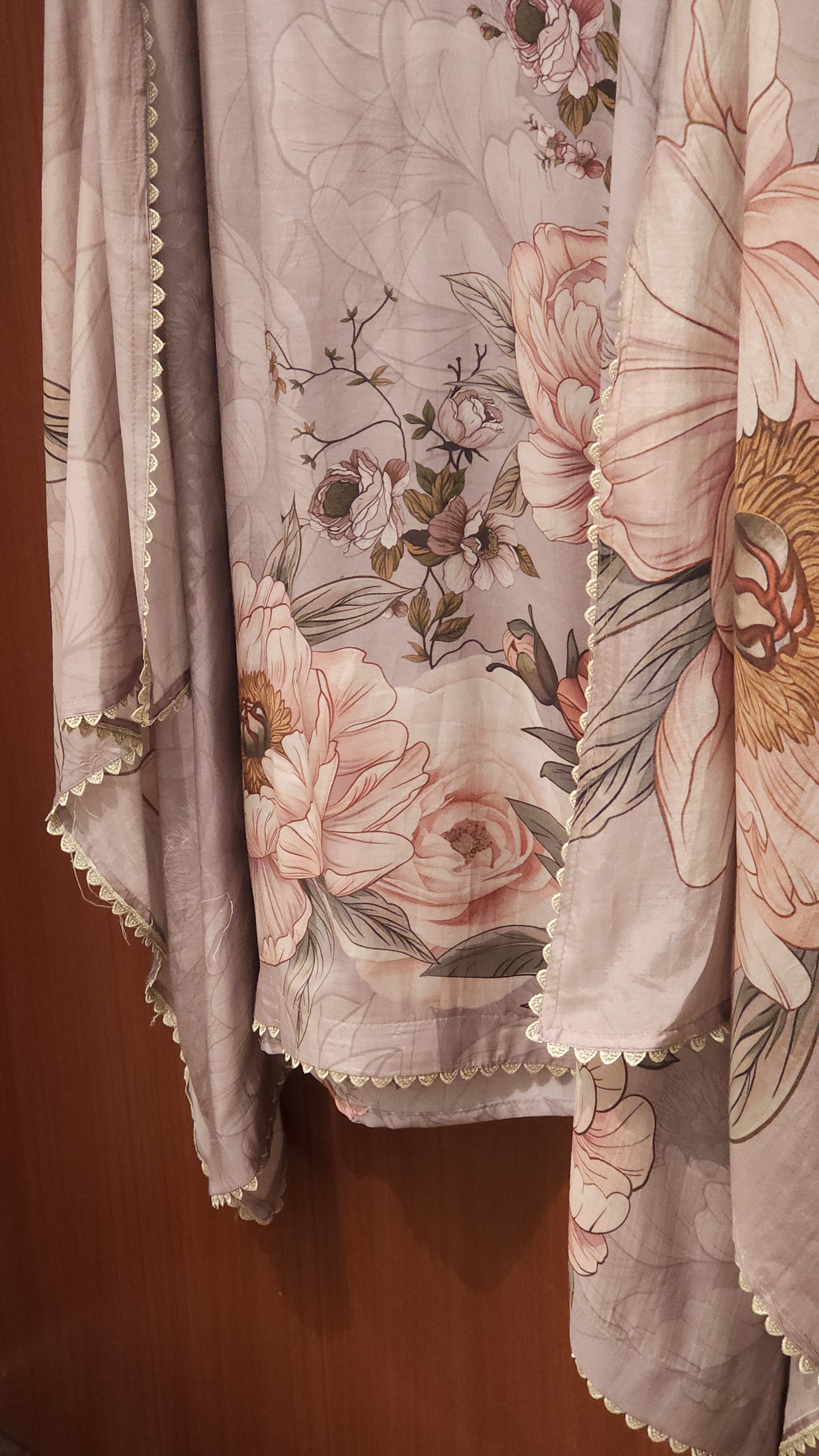 Classy Prints & Sublte Threadwork - Pure Muslin Suit