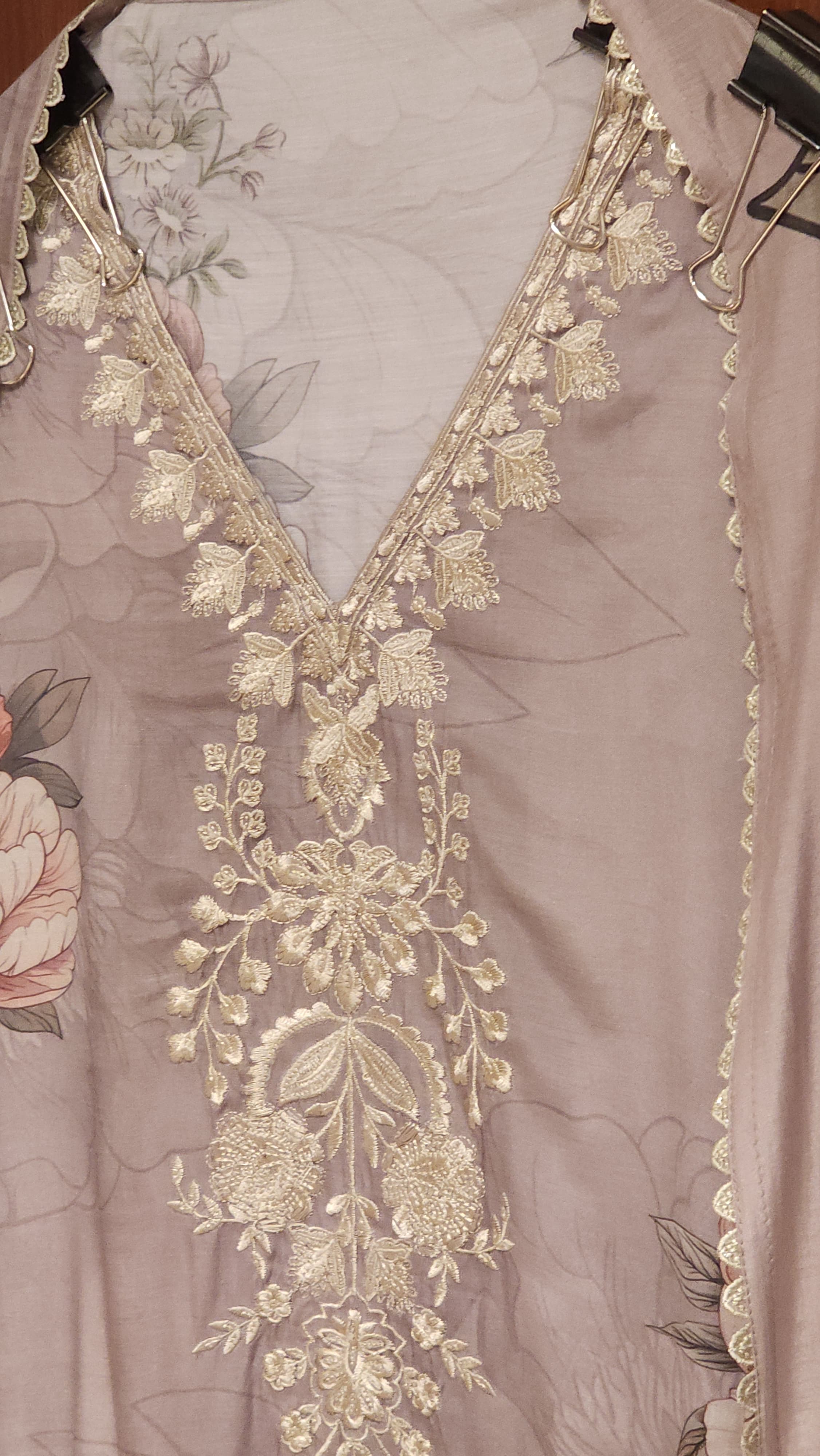 Classy Prints & Sublte Threadwork - Pure Muslin Suit