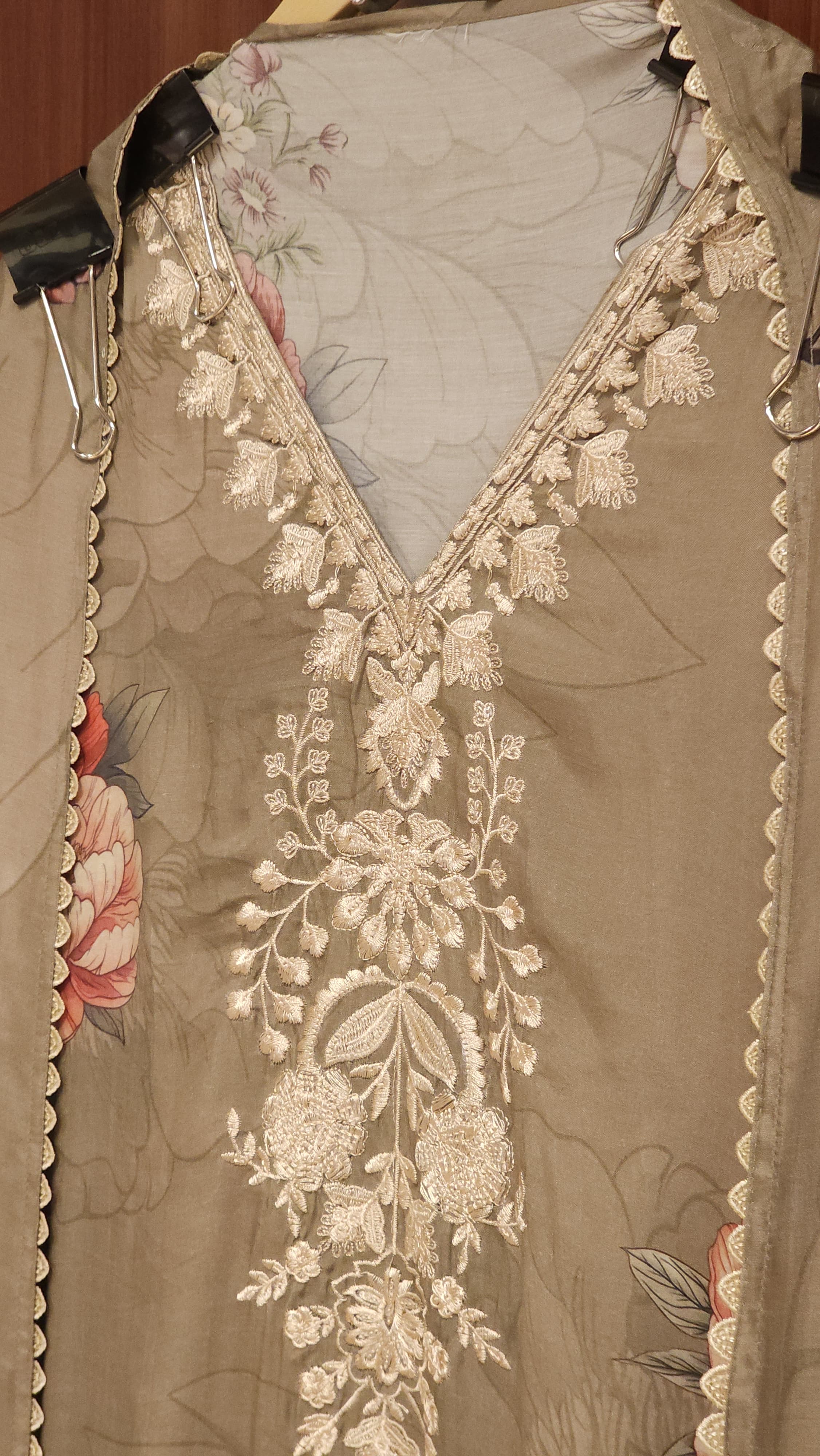 Classy Prints & Sublte Threadwork - Pure Muslin Suit