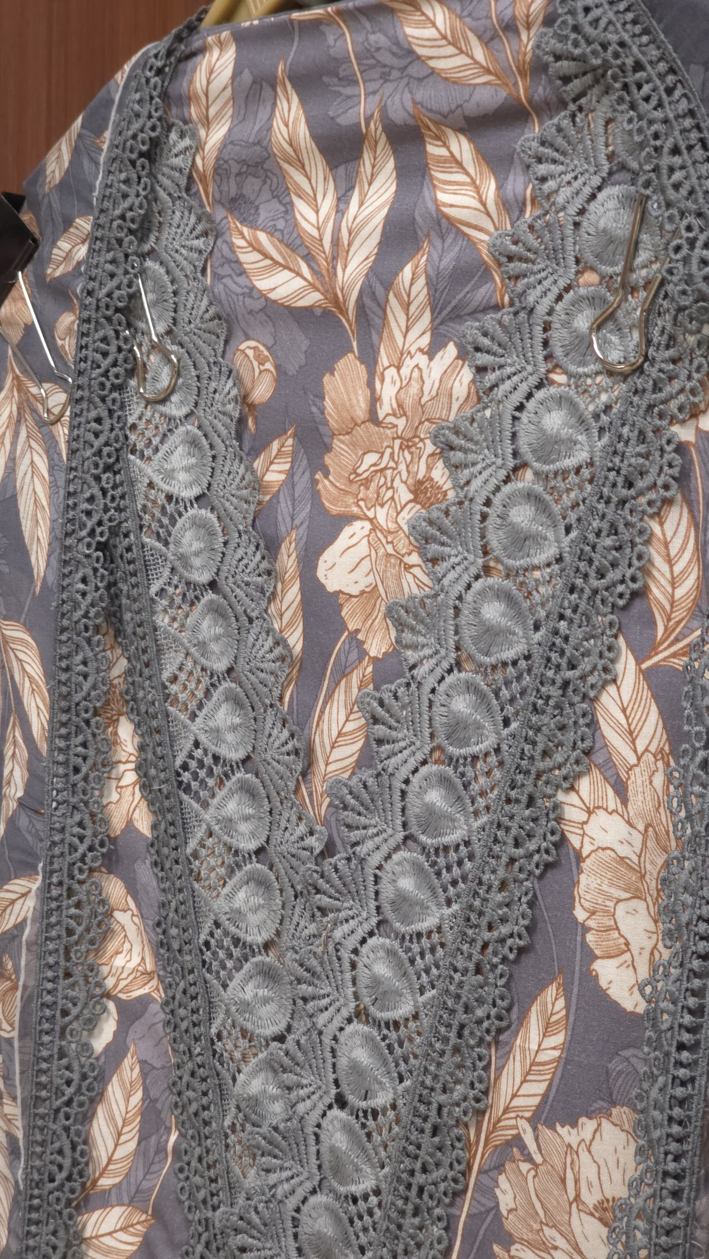 Pure Cotton Suit with Washed & Rugged look Laces