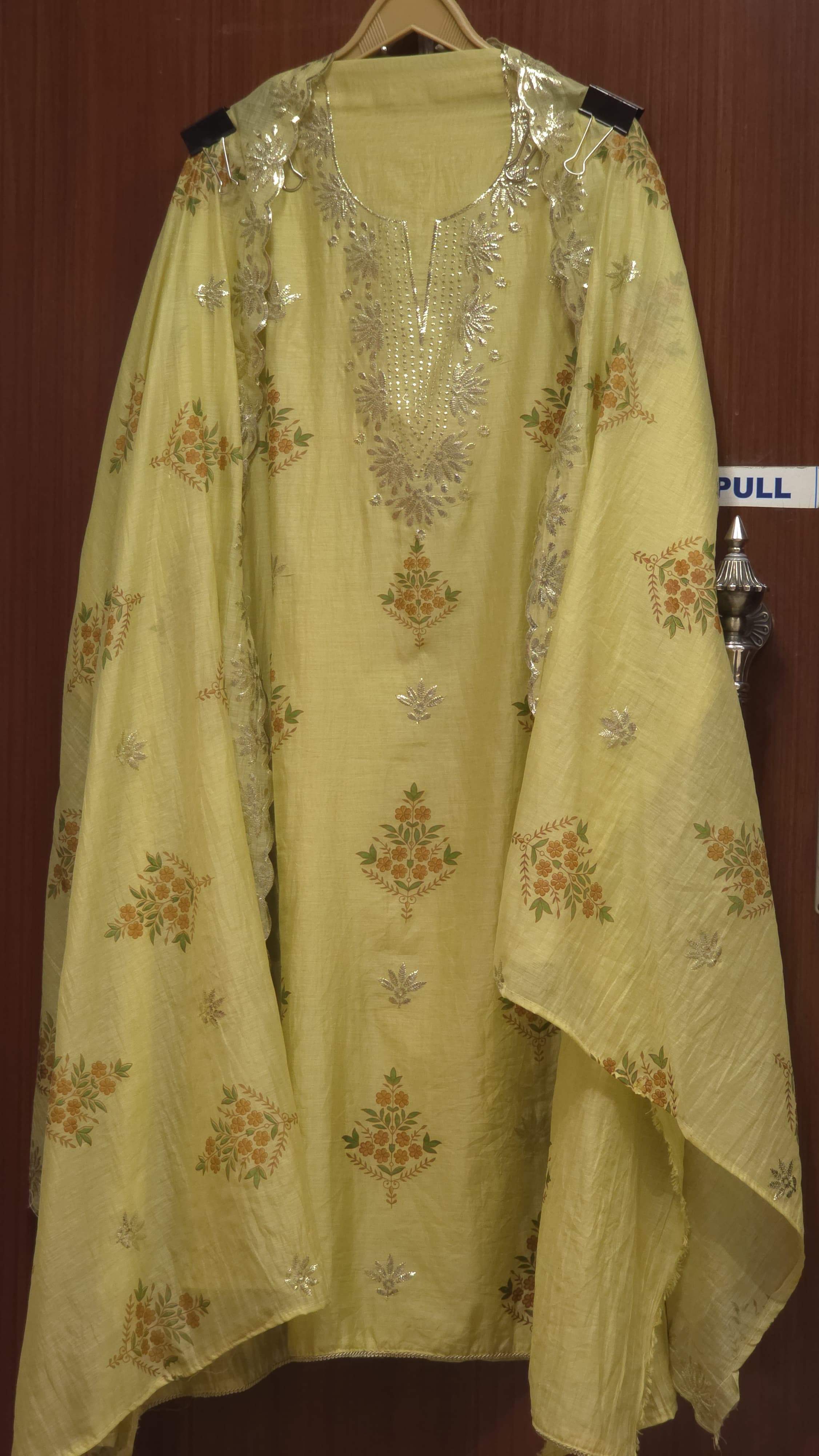Mul Chanderi Suit with Pitta Work 3.0