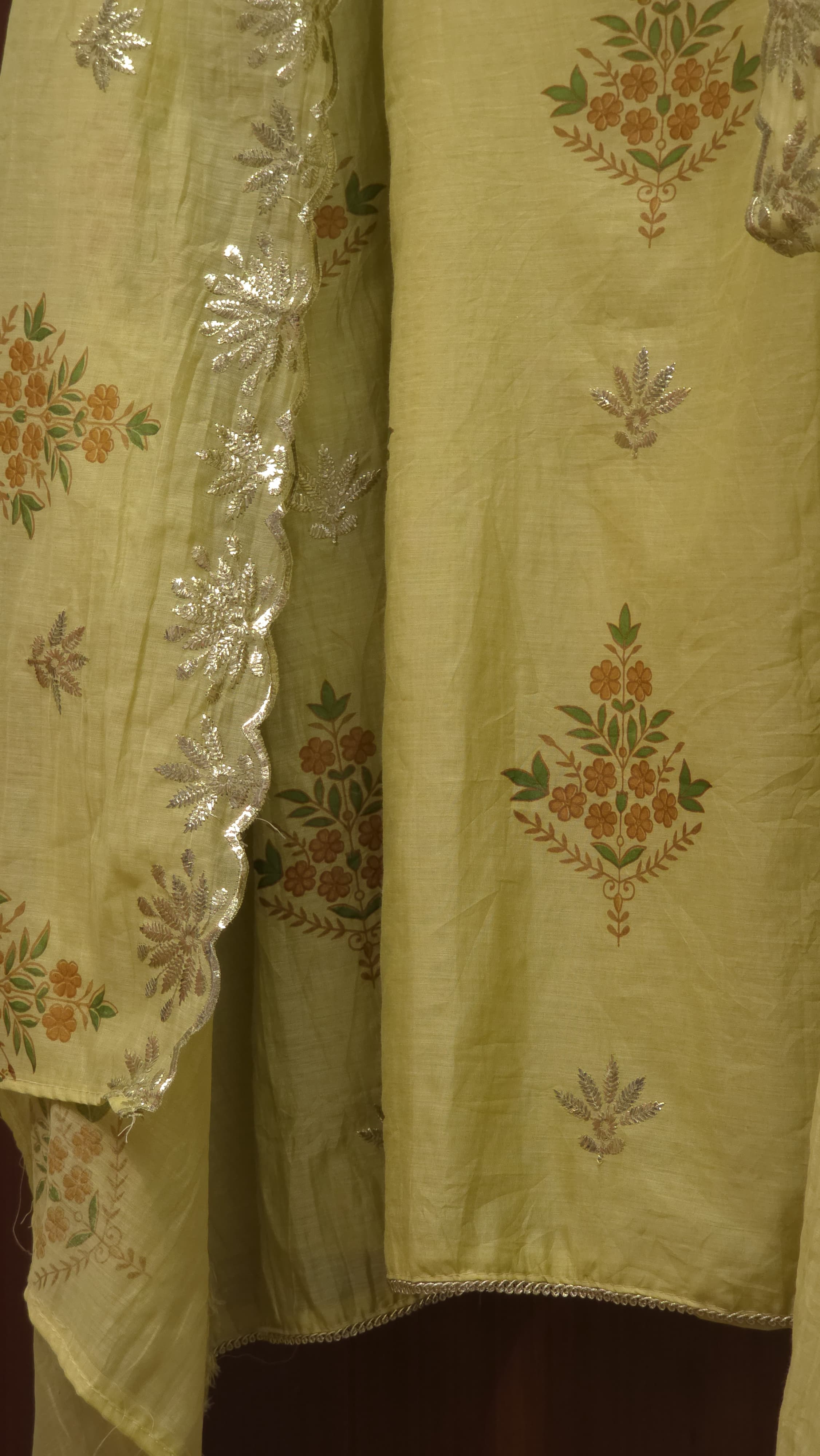 Mul Chanderi Suit with Pitta Work 3.0