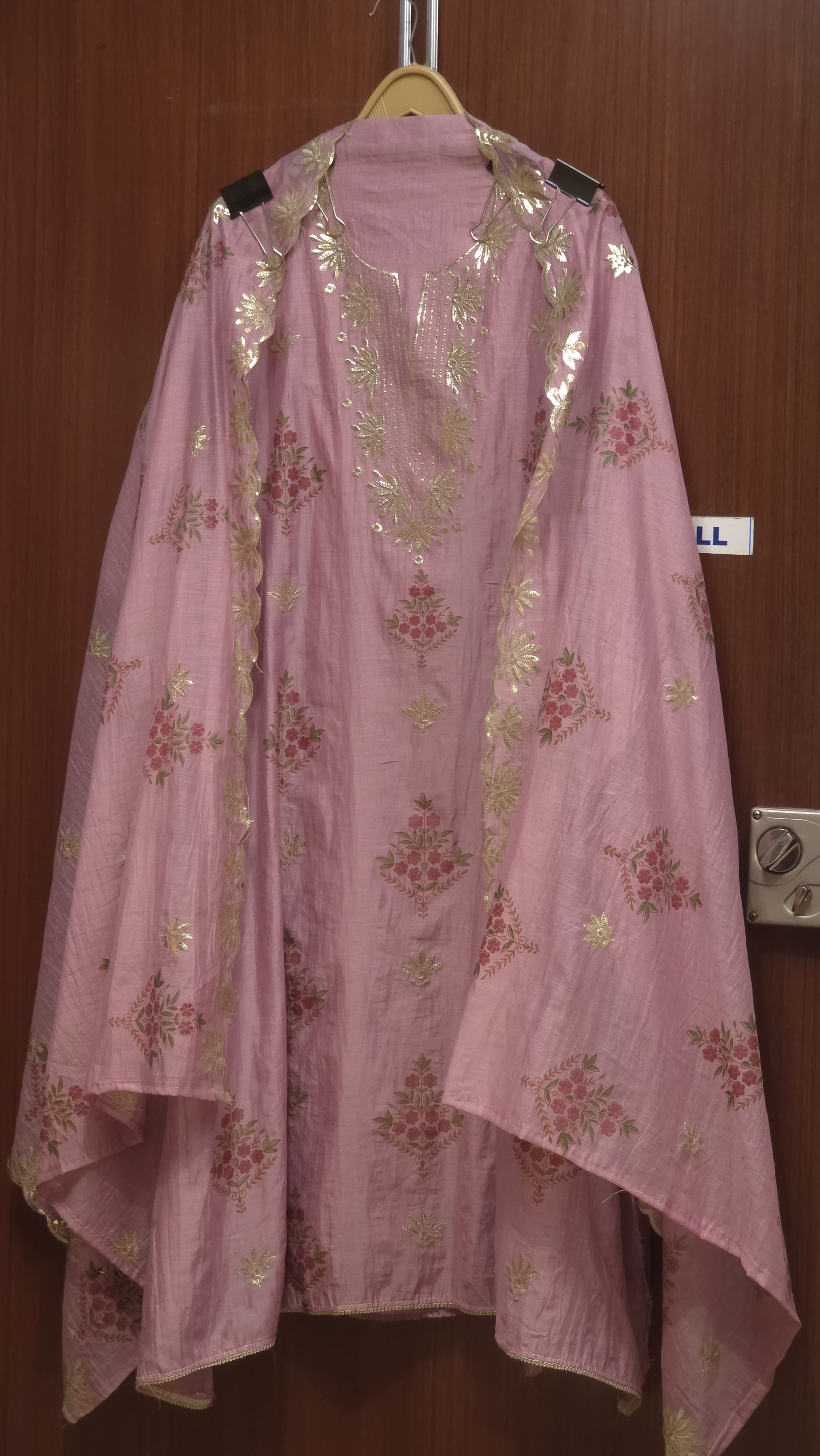Mul Chanderi Suit with Pitta Work 3.0