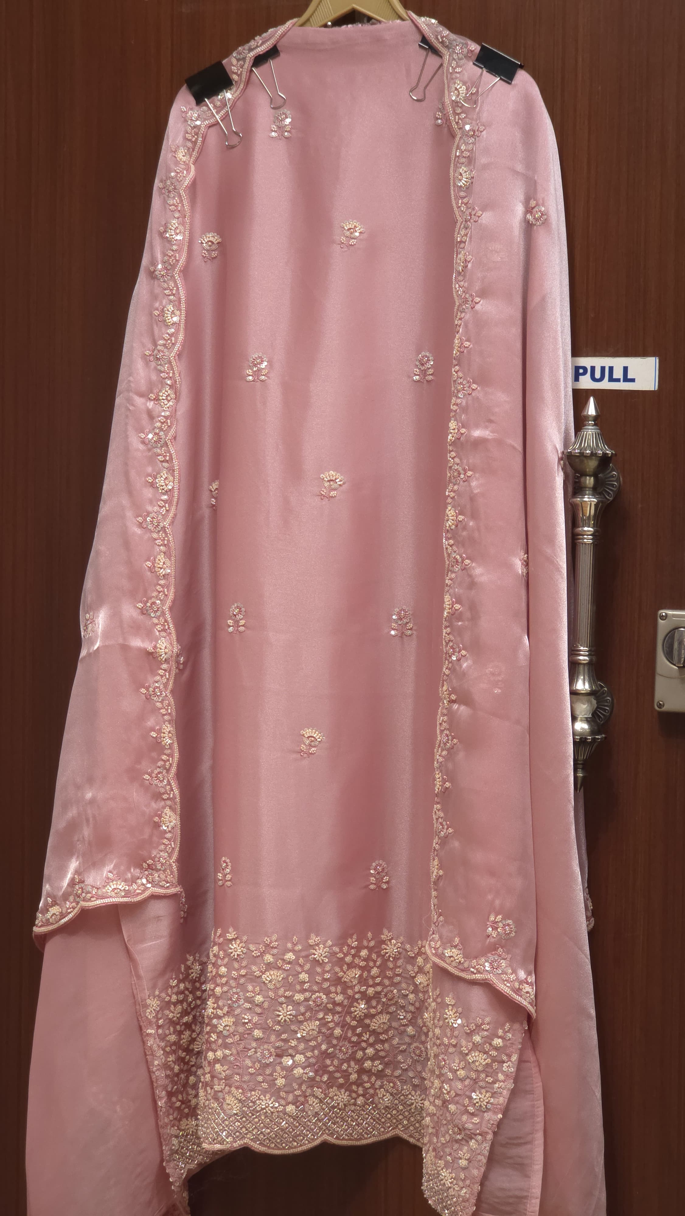 Stunning & Timeless Designer Inspired Glassy Tissue Suit