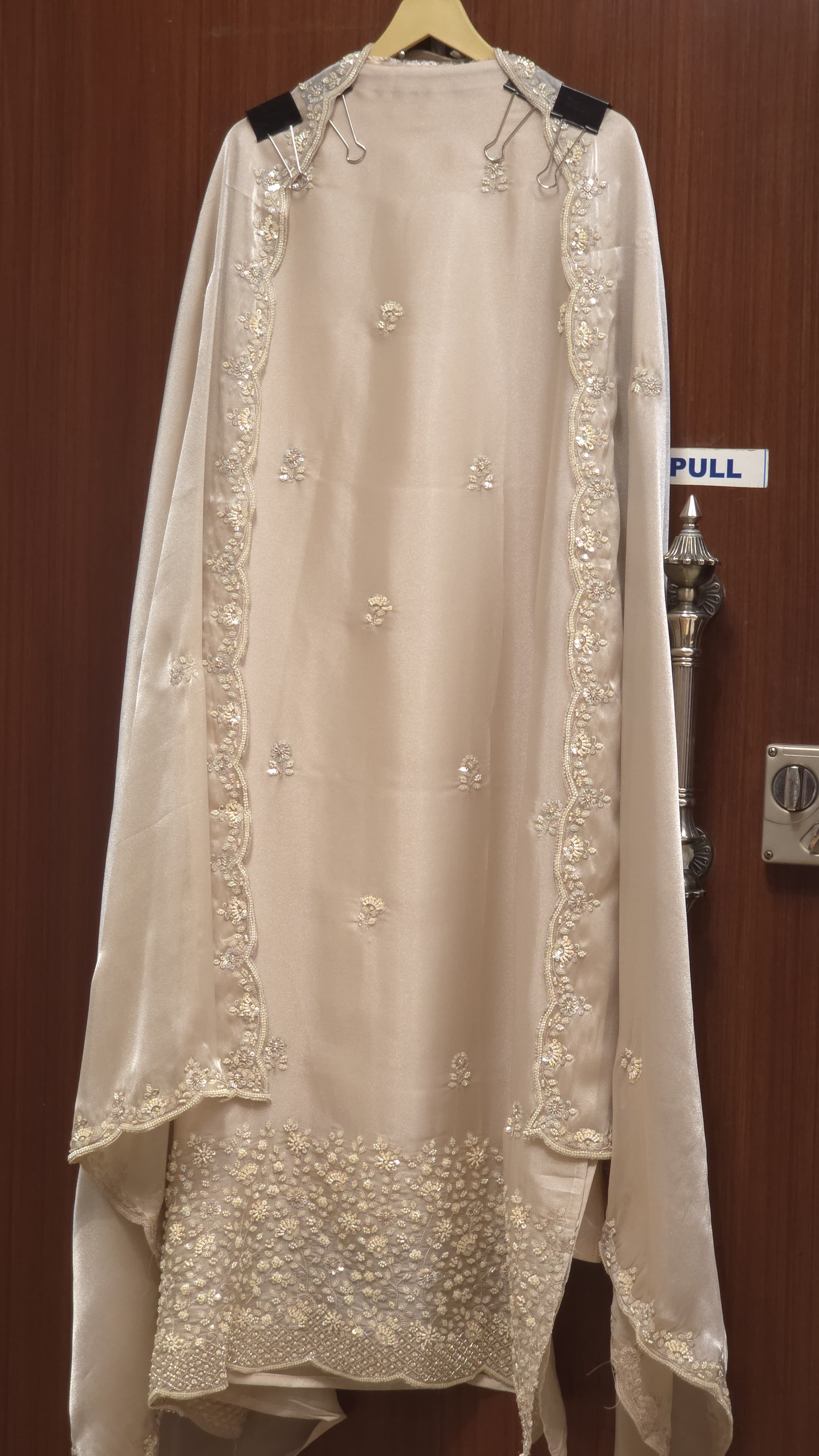 Stunning & Timeless Designer Inspired Glassy Tissue Suit