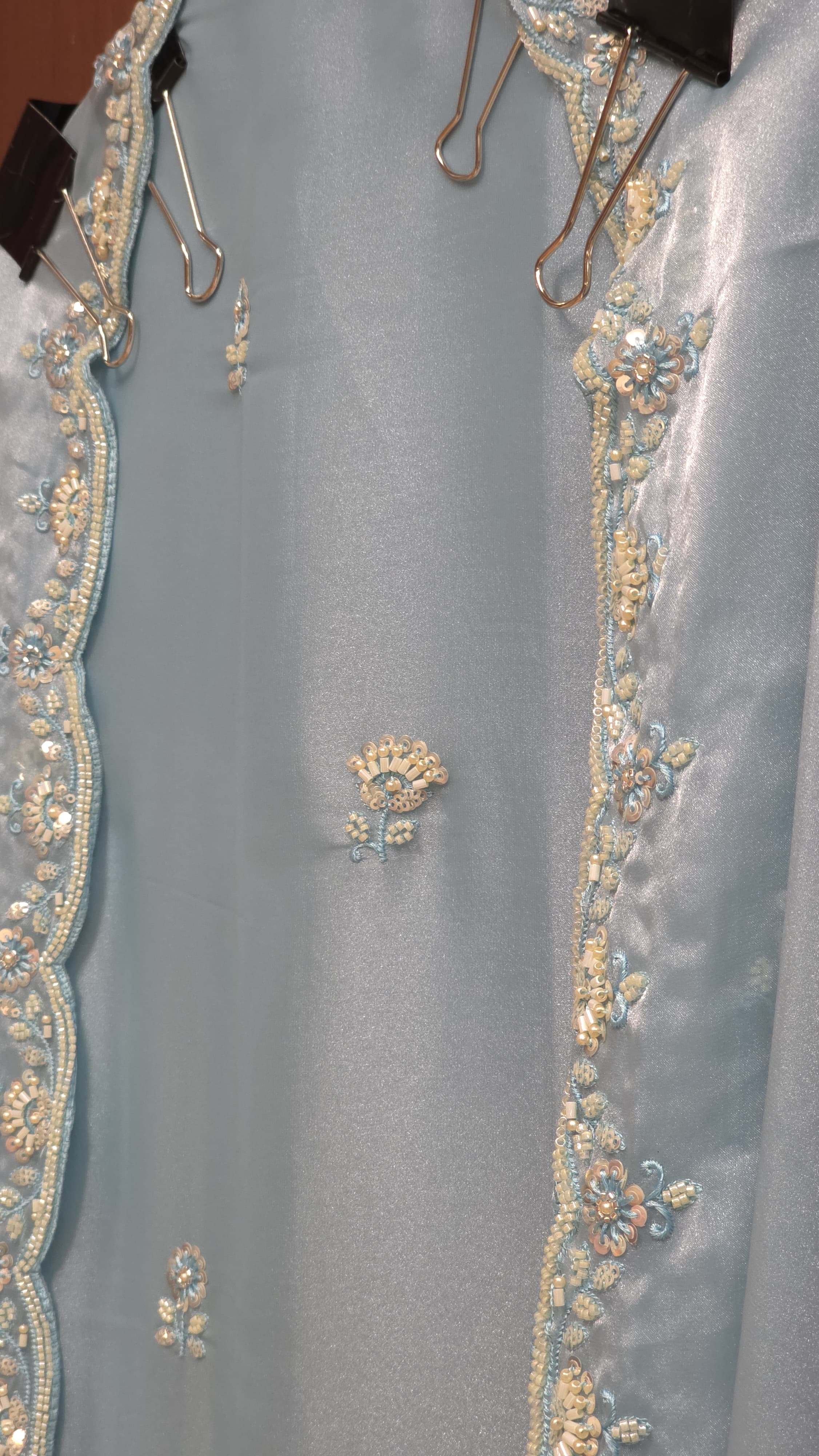 Stunning & Timeless Designer Inspired Glassy Tissue Suit