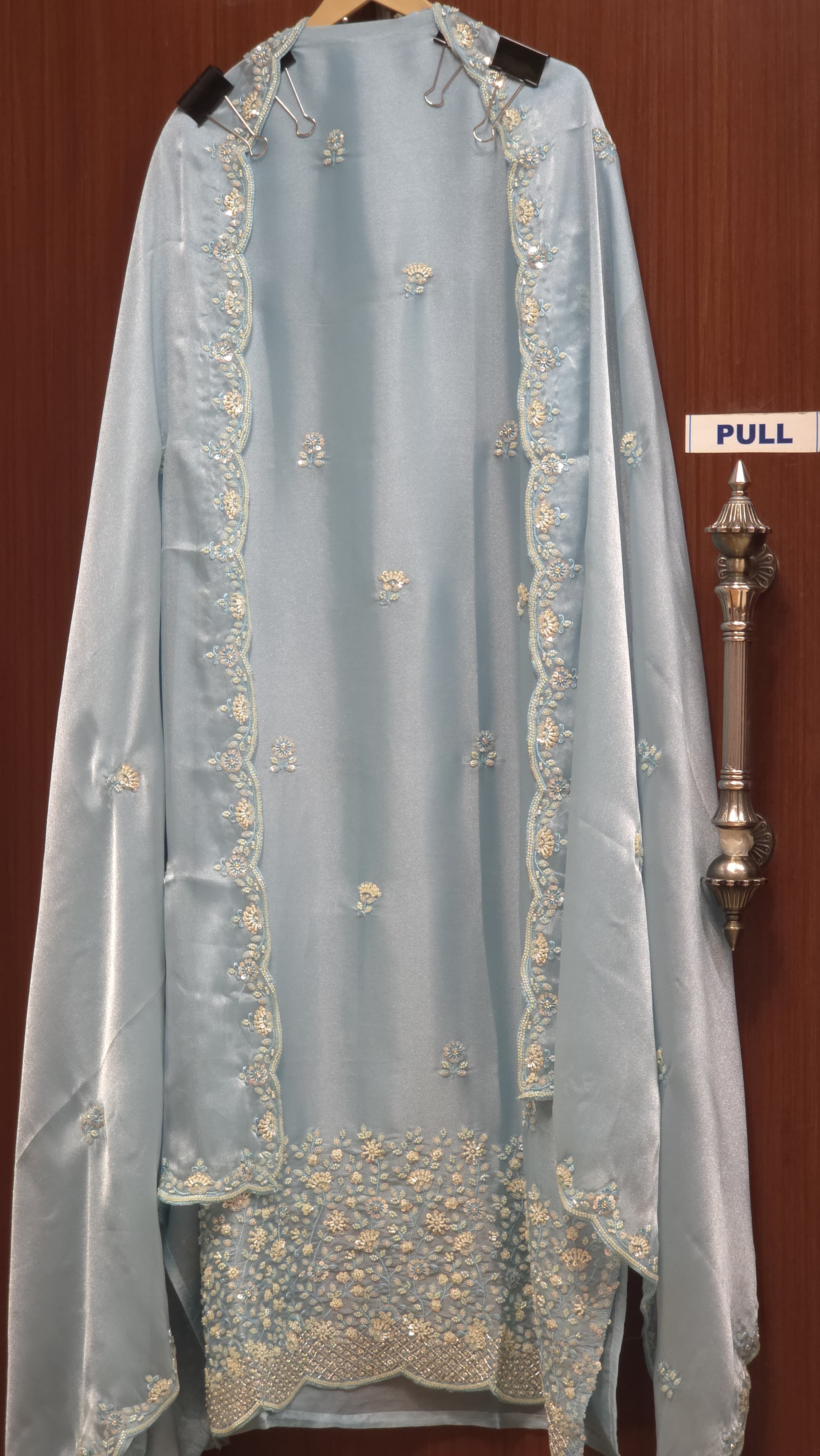 Stunning & Timeless Designer Inspired Glassy Tissue Suit