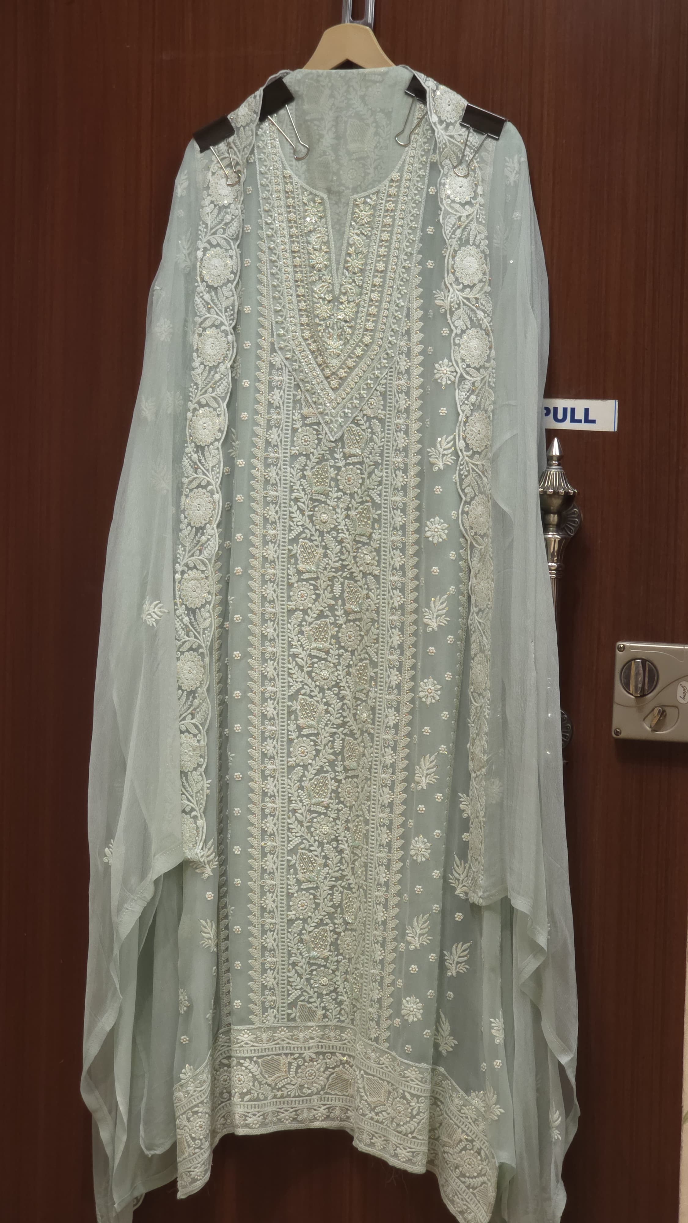 Georgette Lucknowi Pearl Suit 2.O