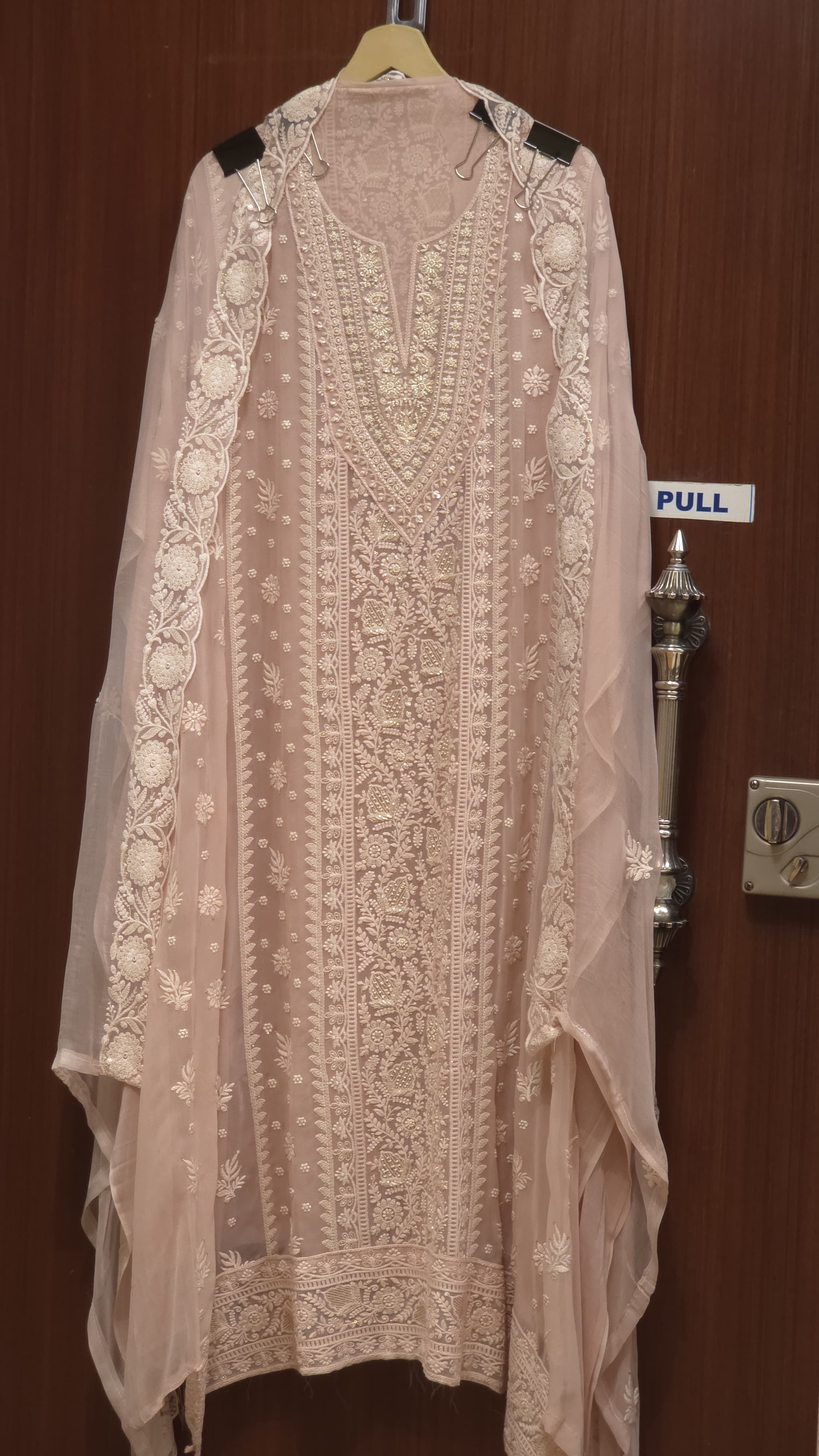 Georgette Lucknowi Pearl Suit 2.O