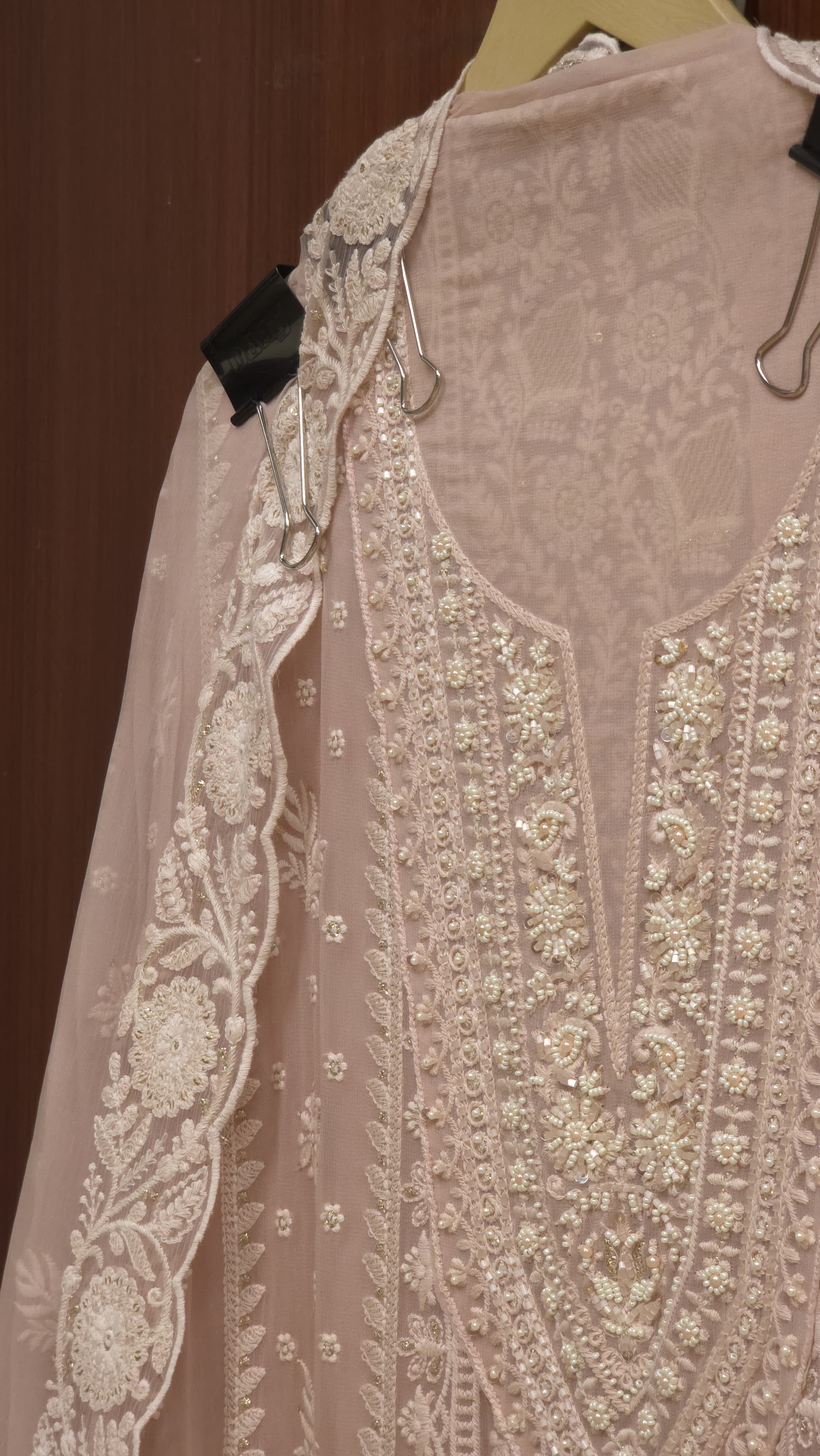Georgette Lucknowi Pearl Suit 2.O