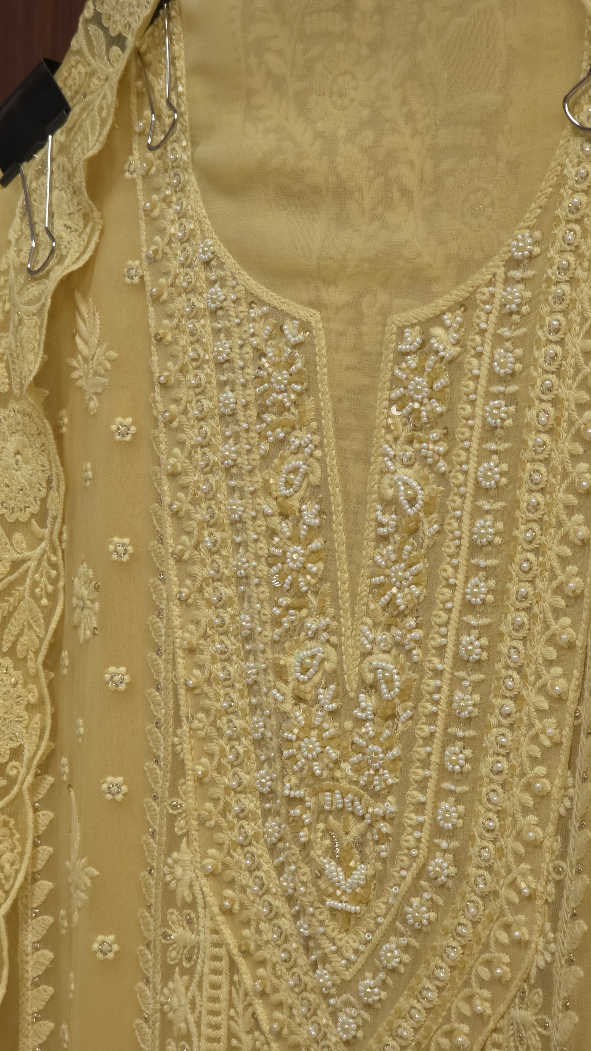 Georgette Lucknowi Pearl Suit 2.O