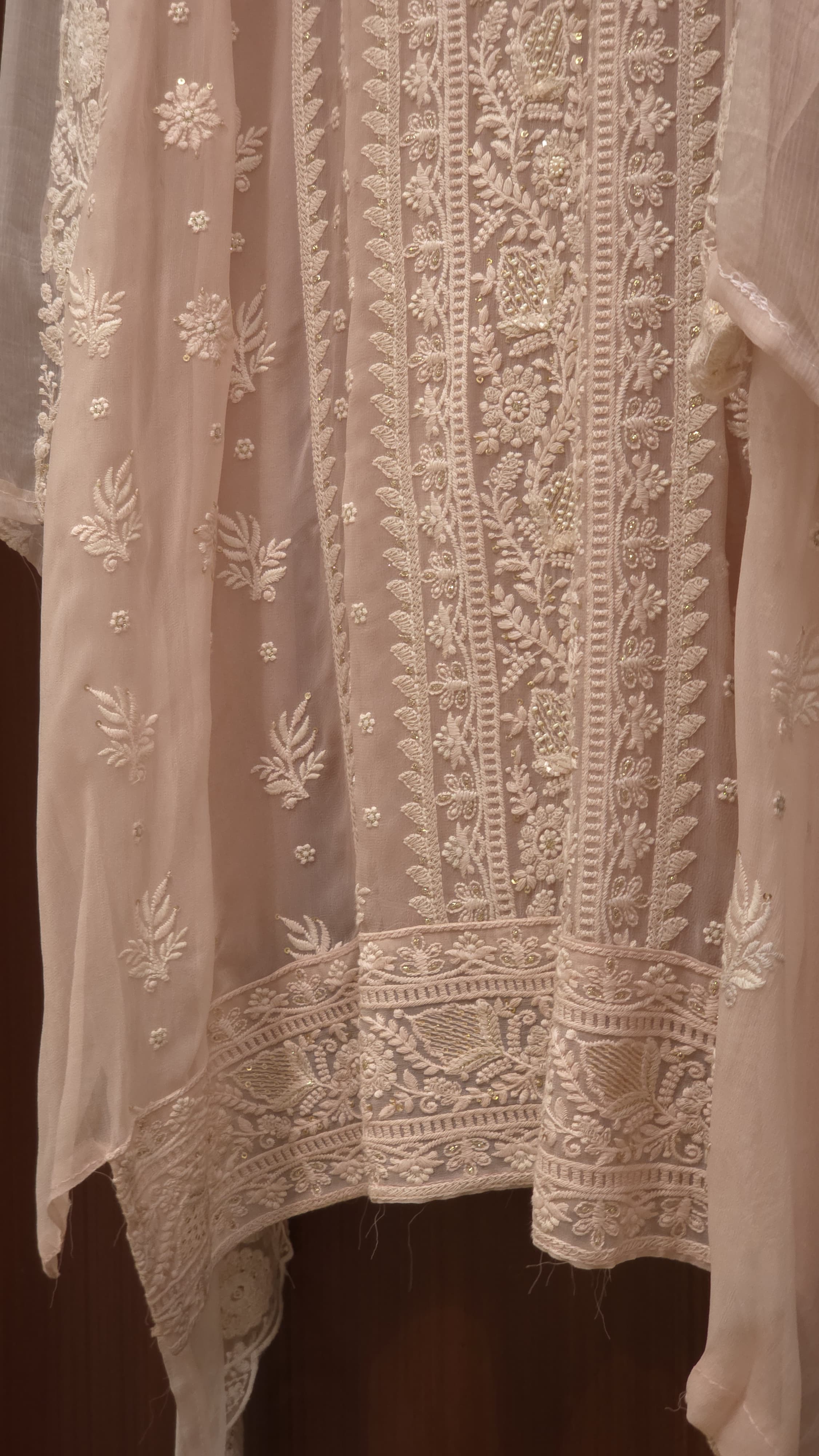 Georgette Lucknowi Pearl Suit 2.O